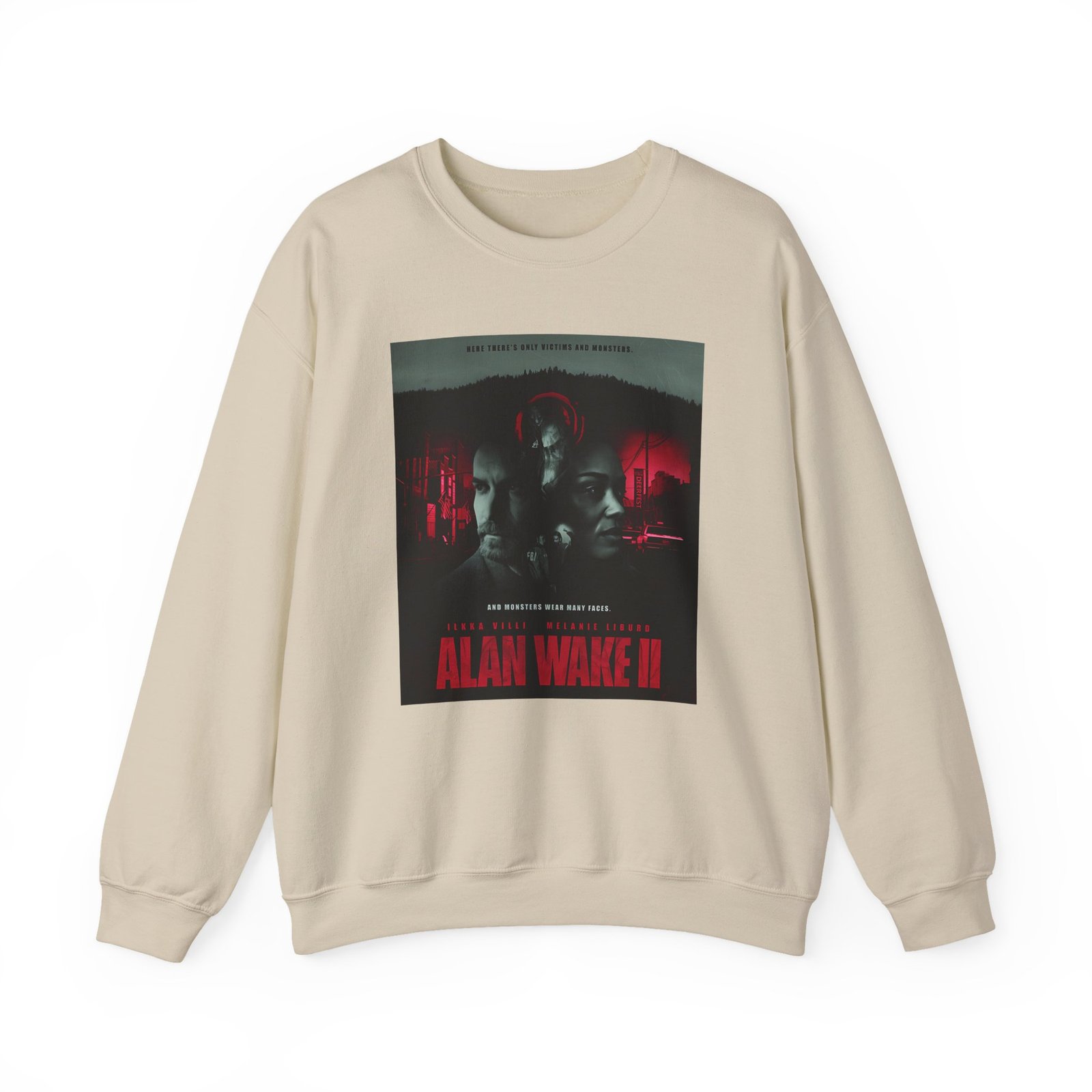 Alan Wake Poster Unisex Heavy Blend™ Crewneck Sweatshirt - Image 5