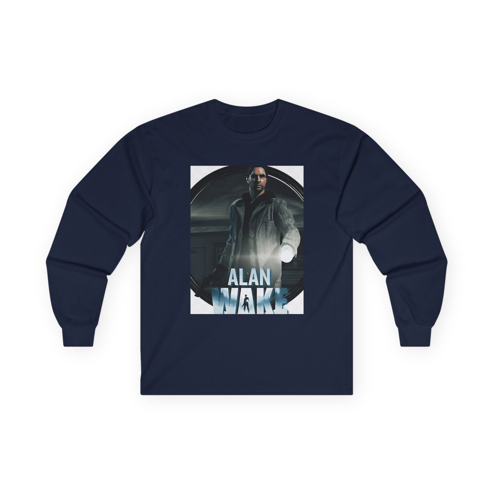 Alan Wake White Unisex Ultra Cotton Long Sleeve Tee - Image 17