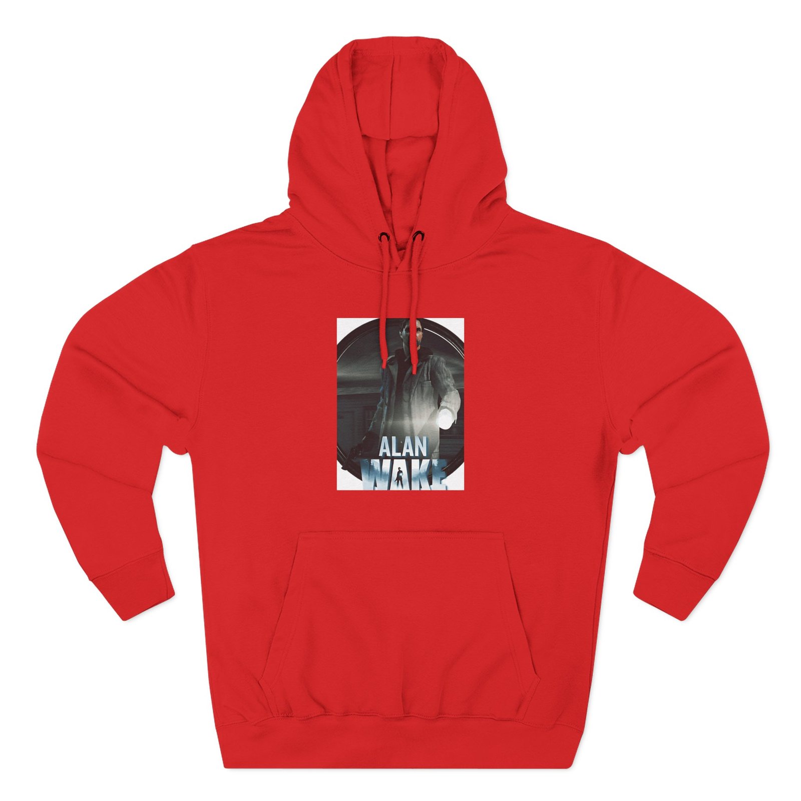 Alan Wake White Three-Panel Fleece Hoodie - Image 15