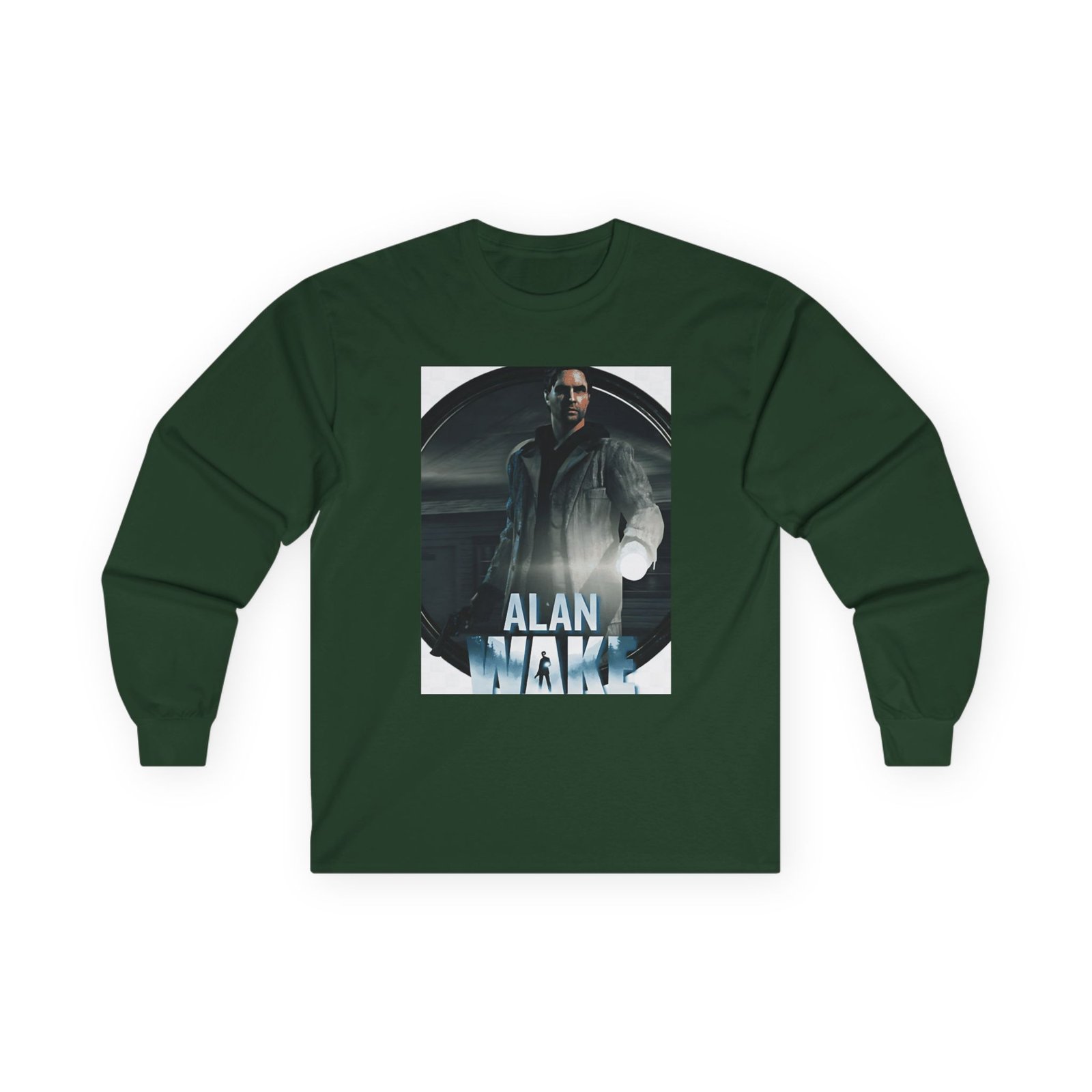Alan Wake White Unisex Ultra Cotton Long Sleeve Tee - Image 7