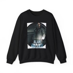 Alan Wake White Unisex Heavy Blend™ Crewneck Sweatshirt