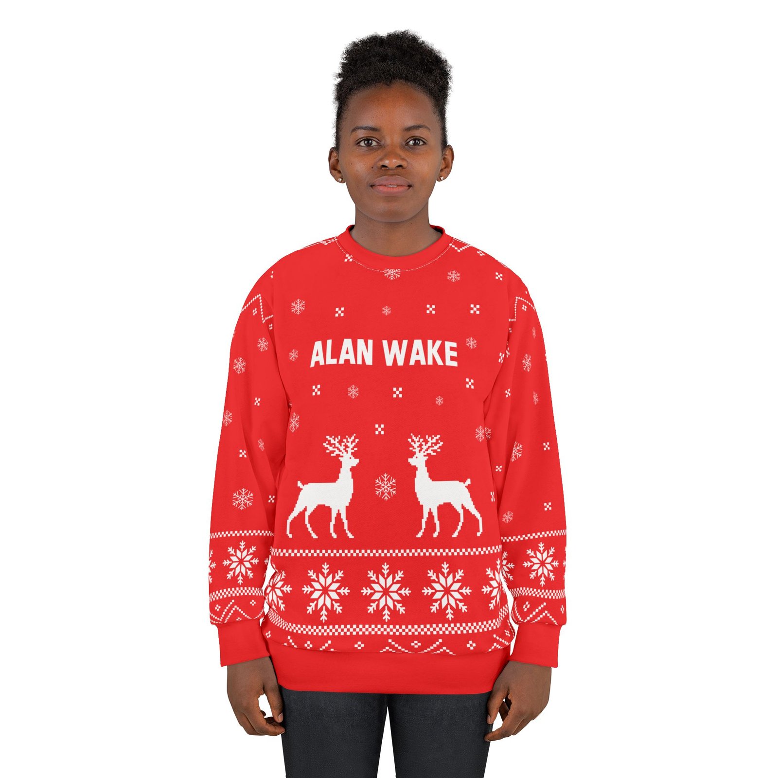 Alan Wake Unisex Sweatshirt (AOP) - Image 4