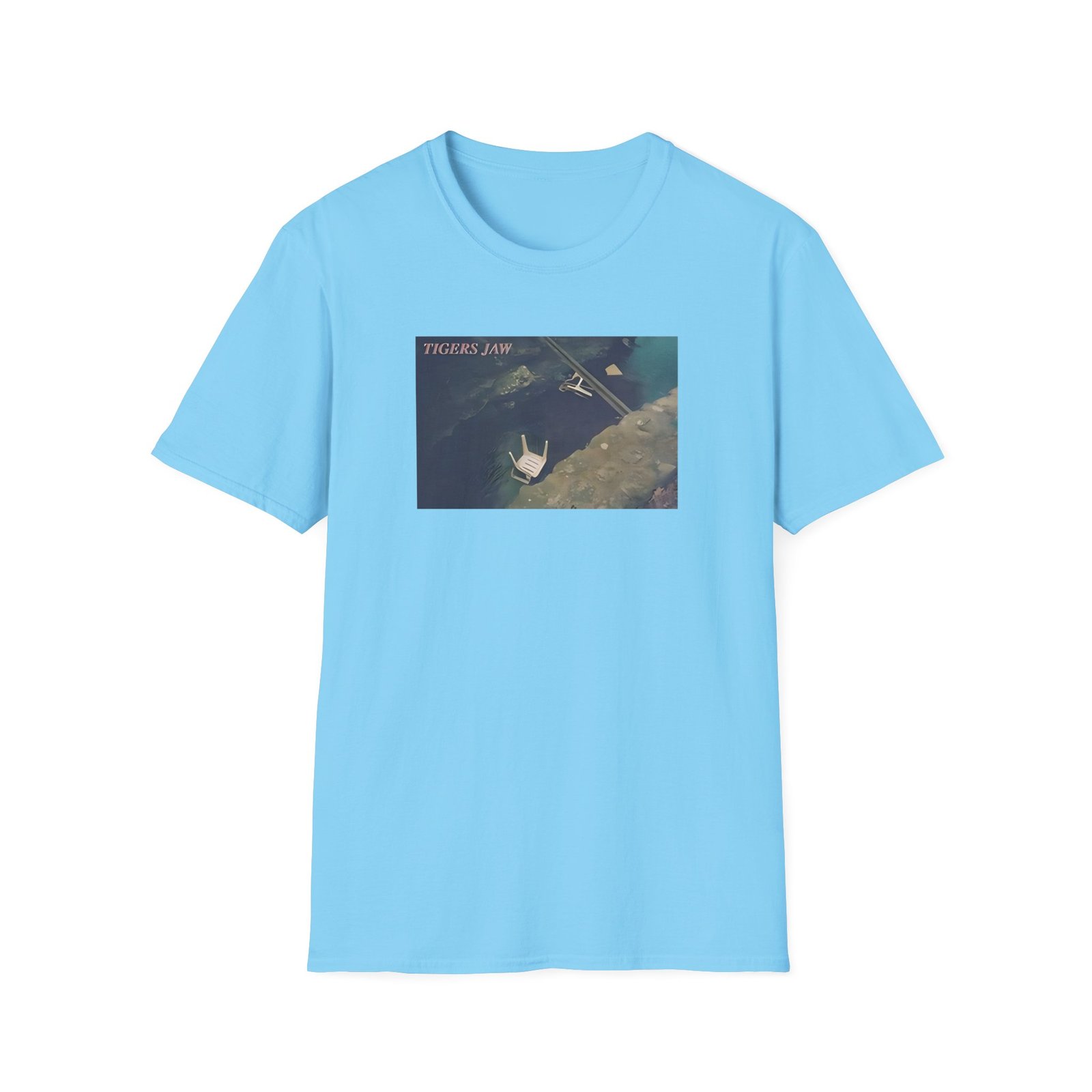 Tigers Jaw Chairs in Water Unisex Softstyle T-Shirt - Image 13