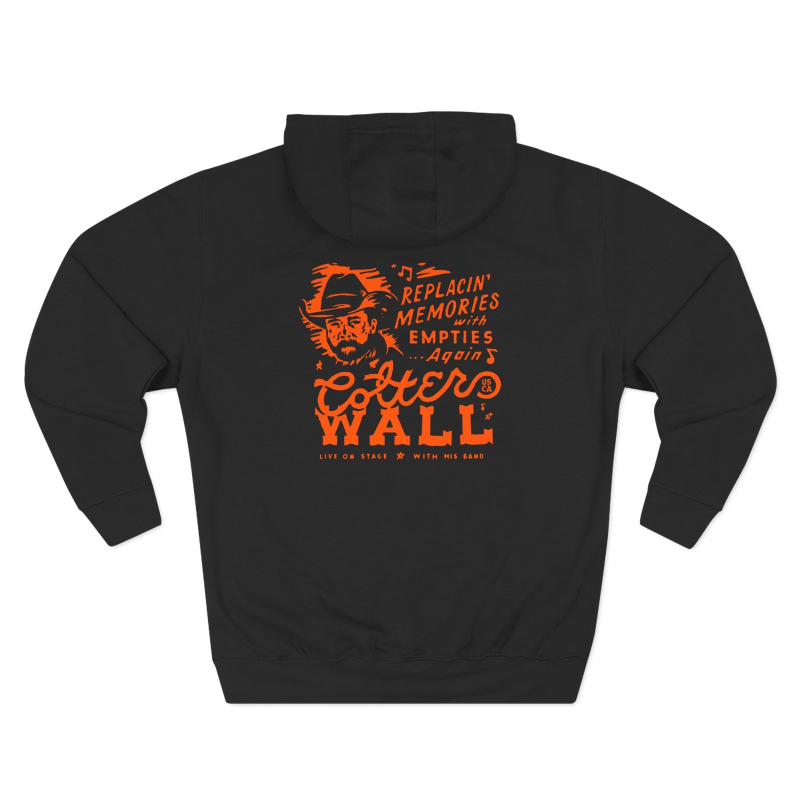 Colter Wall Memories and Empties Pocket Three-Panel Fleece Hoodie - Image 2