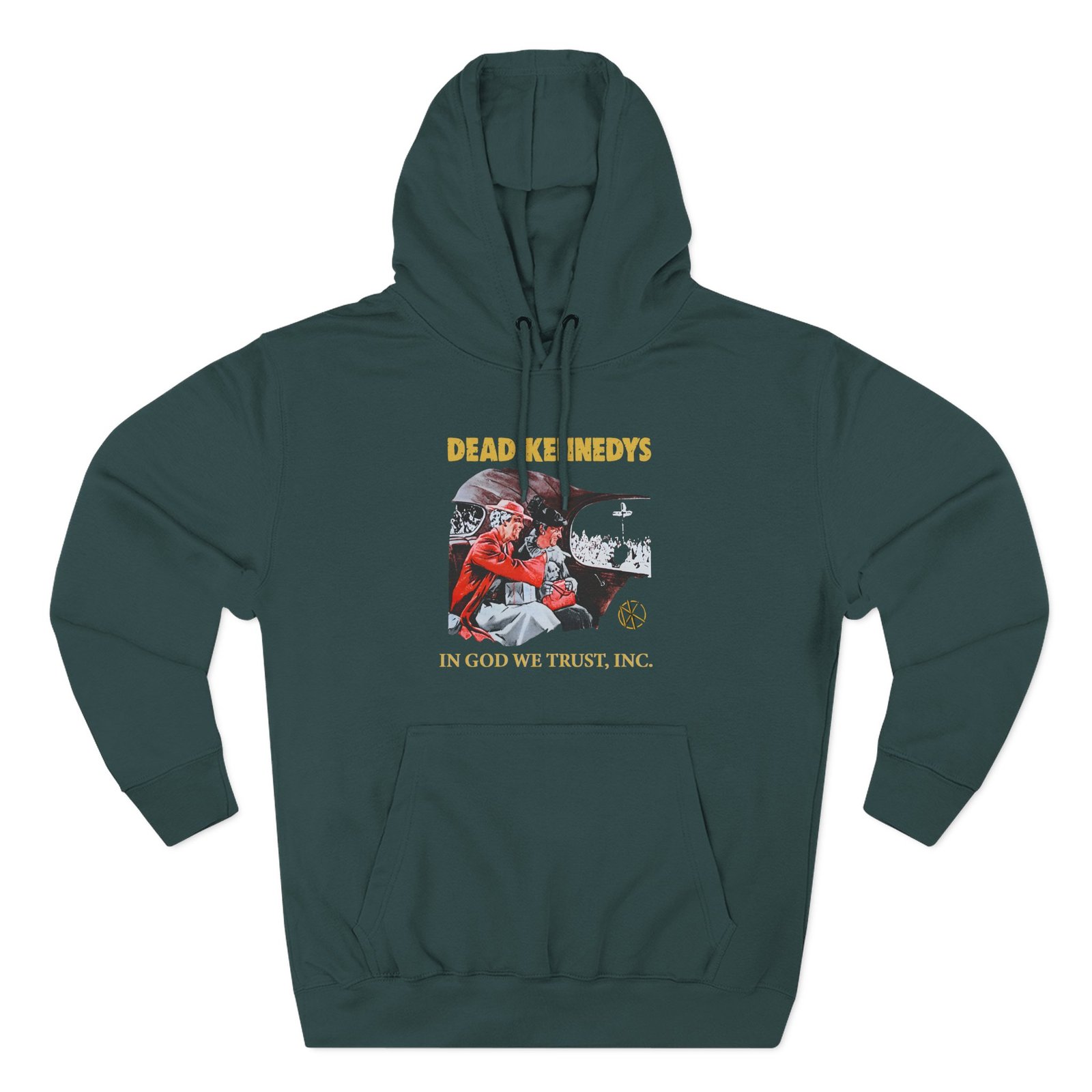 Dead Kennedys In God We Trust Three-Panel Fleece Hoodie - Image 5