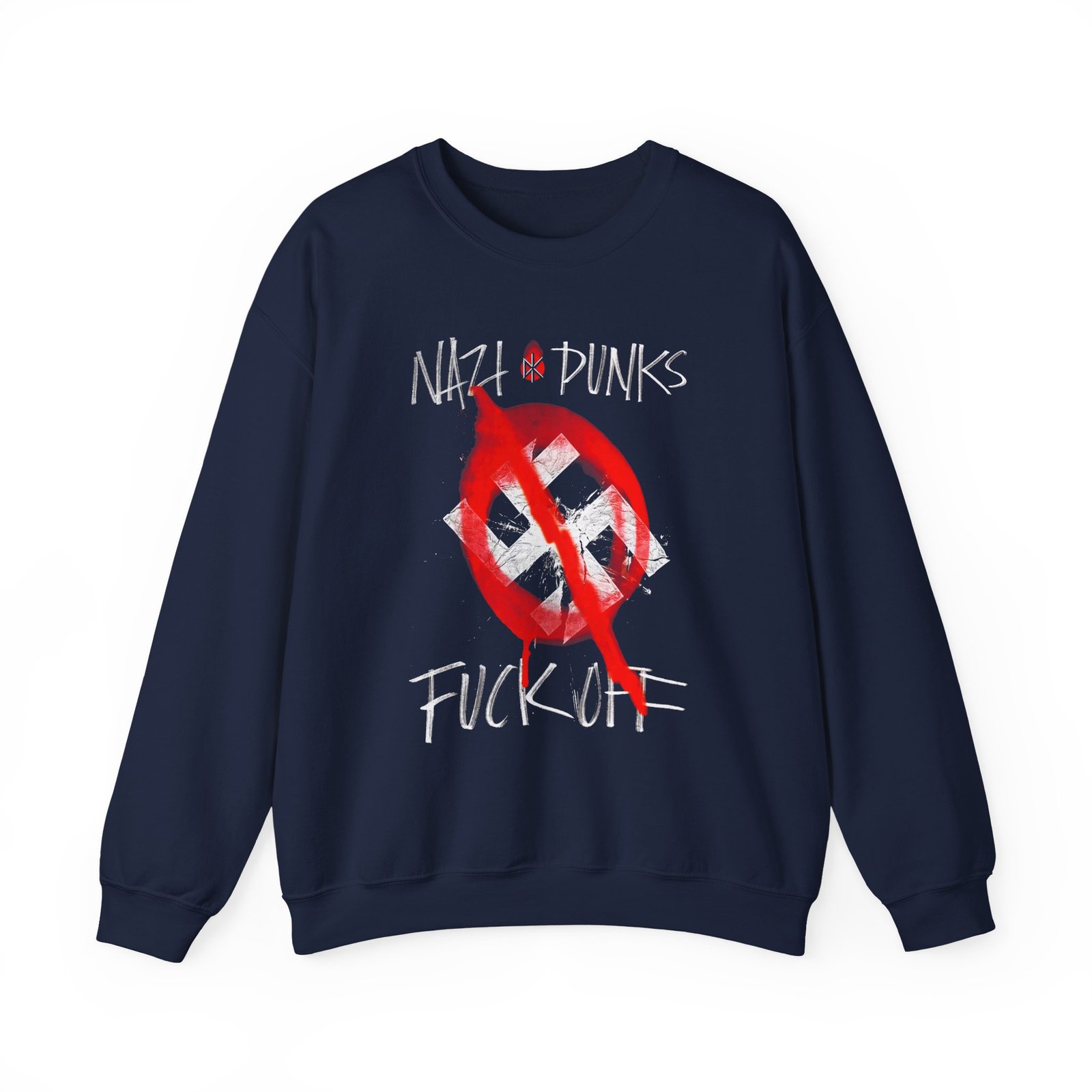Dead Kennedys Nazi Punks Spray Paint Ladies Unisex Heavy Blend™ Crewneck Sweatshirt - Image 7