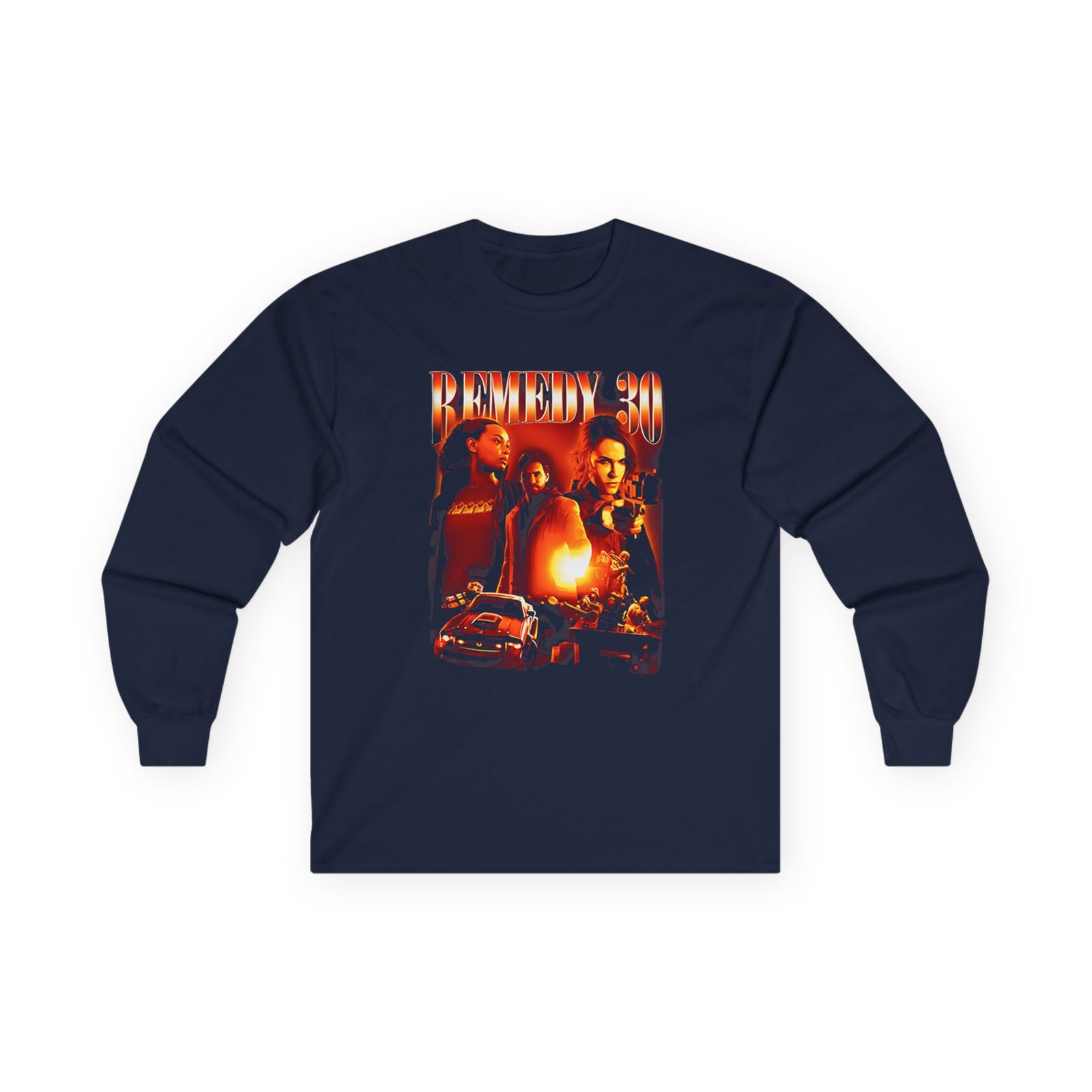 Alan Wake Remedy 30 Unisex Ultra Cotton Long Sleeve Tee - Image 5