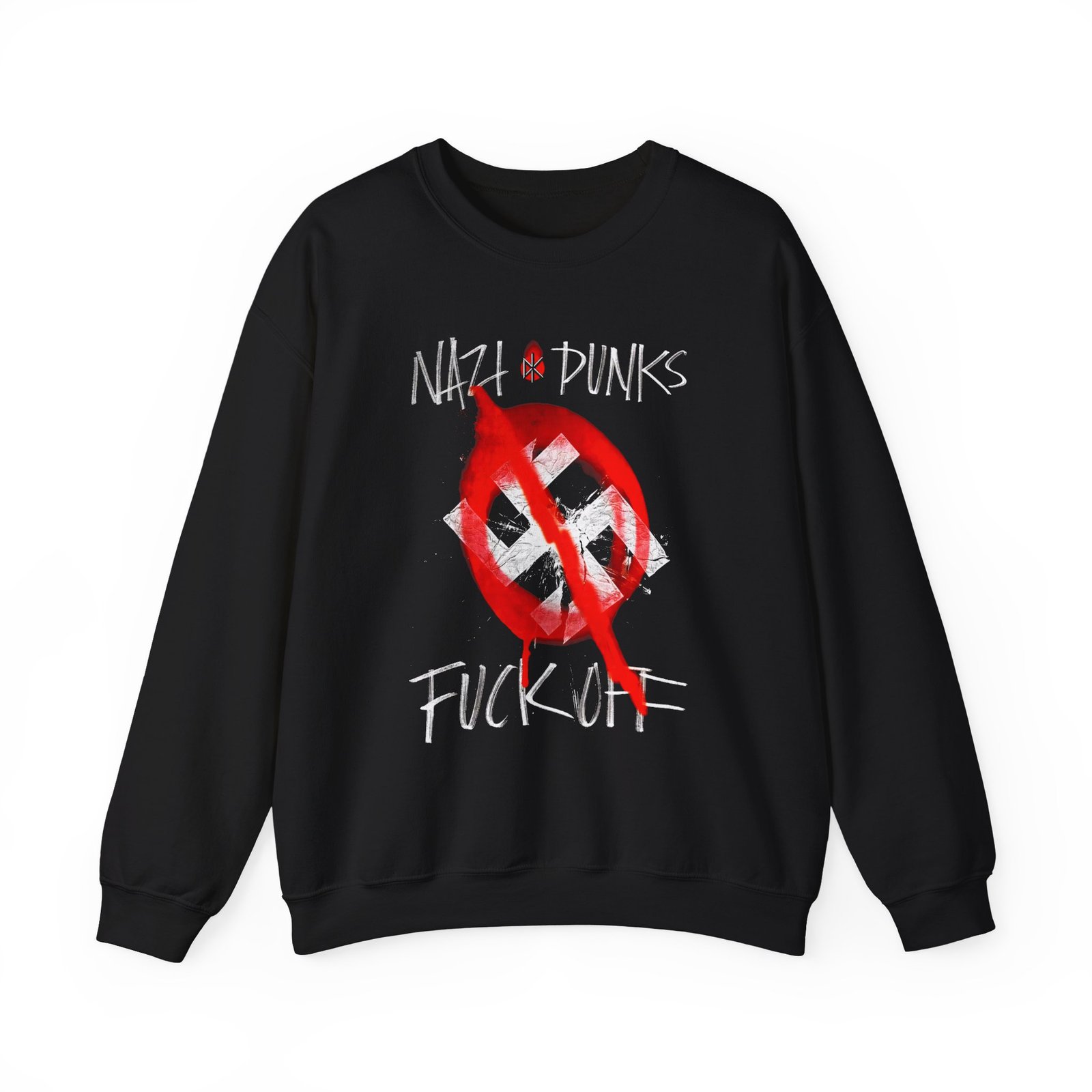 Dead Kennedys Nazi Punks Spray Paint Ladies Unisex Heavy Blend™ Crewneck Sweatshirt