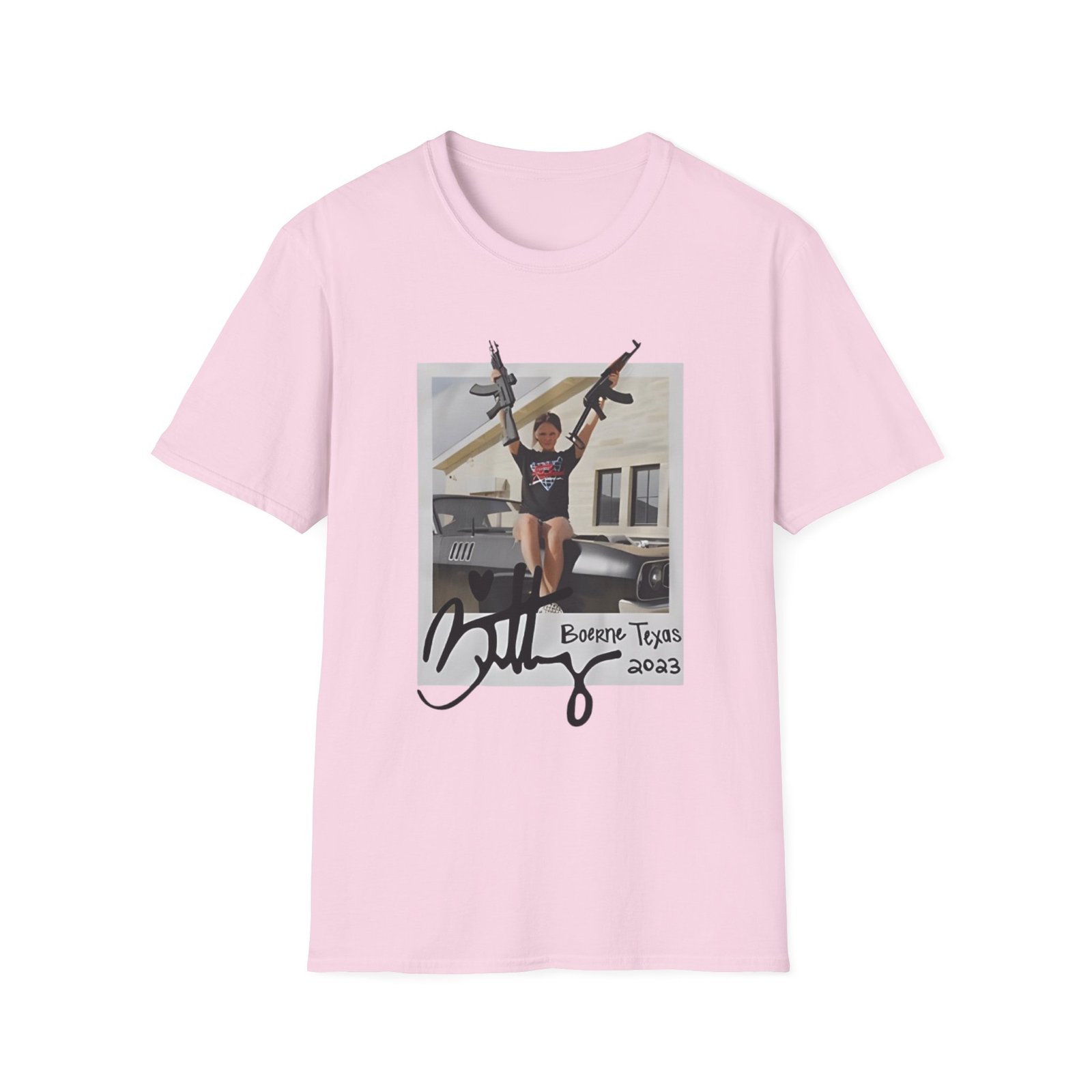 Roman Atwood Brittney in Texas Unisex Softstyle T-Shirt - Image 15