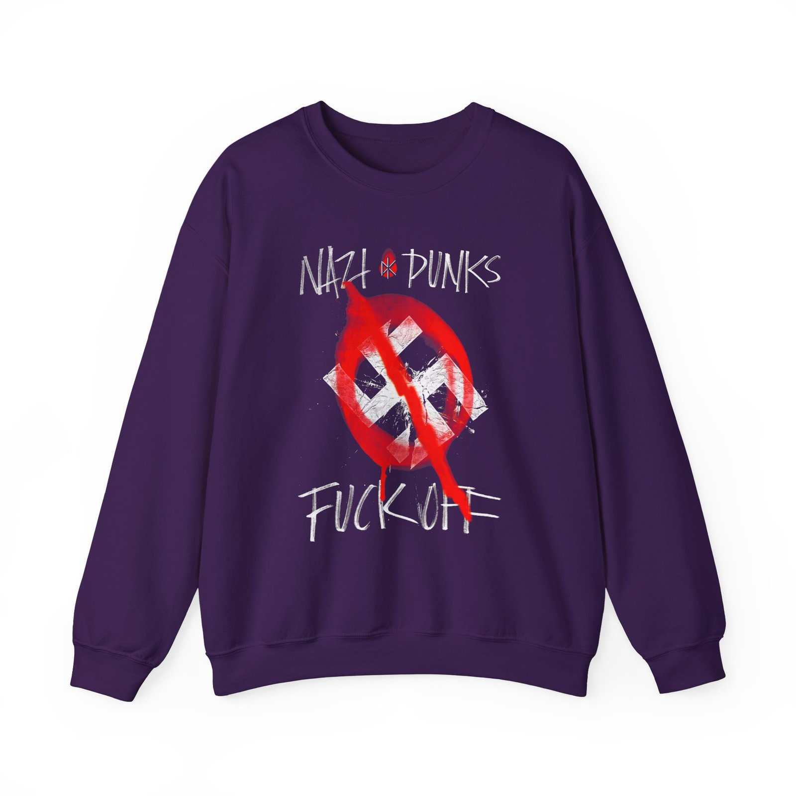 Dead Kennedys Nazi Punks Spray Paint Ladies Unisex Heavy Blend™ Crewneck Sweatshirt - Image 9