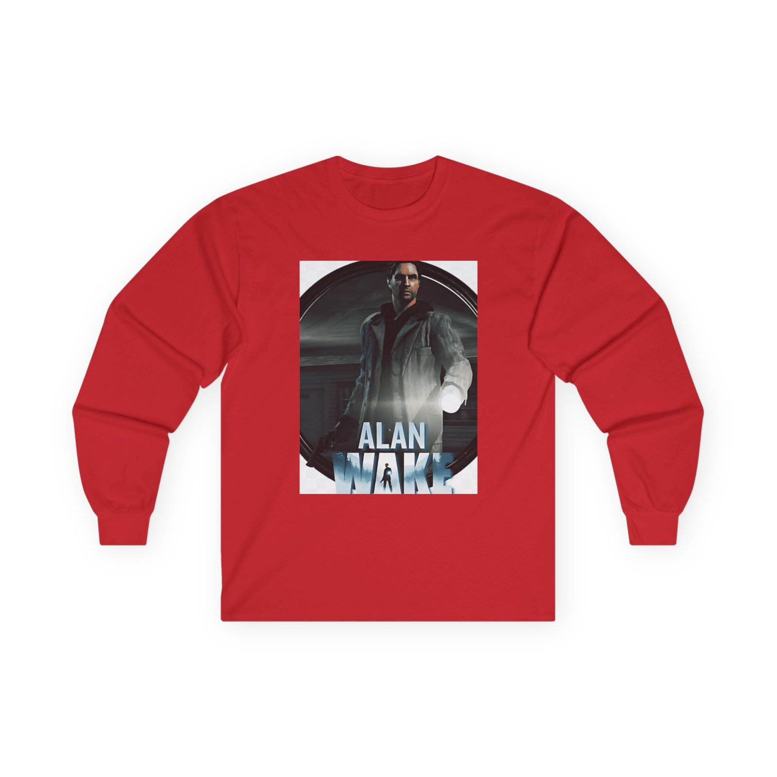 Alan Wake White Unisex Ultra Cotton Long Sleeve Tee - Image 21