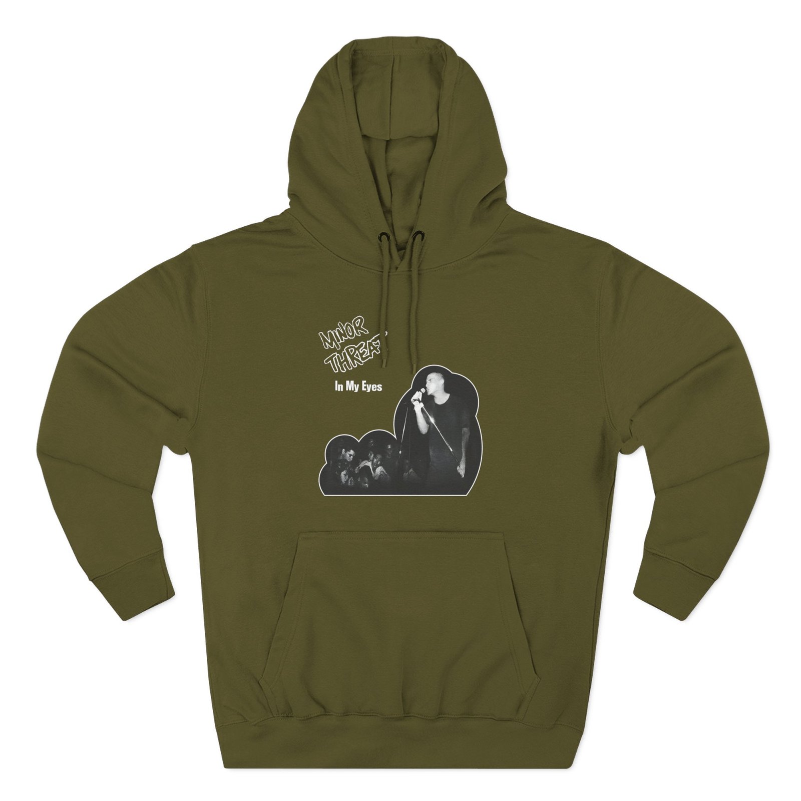 Minor Threat in My Eyes Three-Panel Fleece Hoodie - Image 5