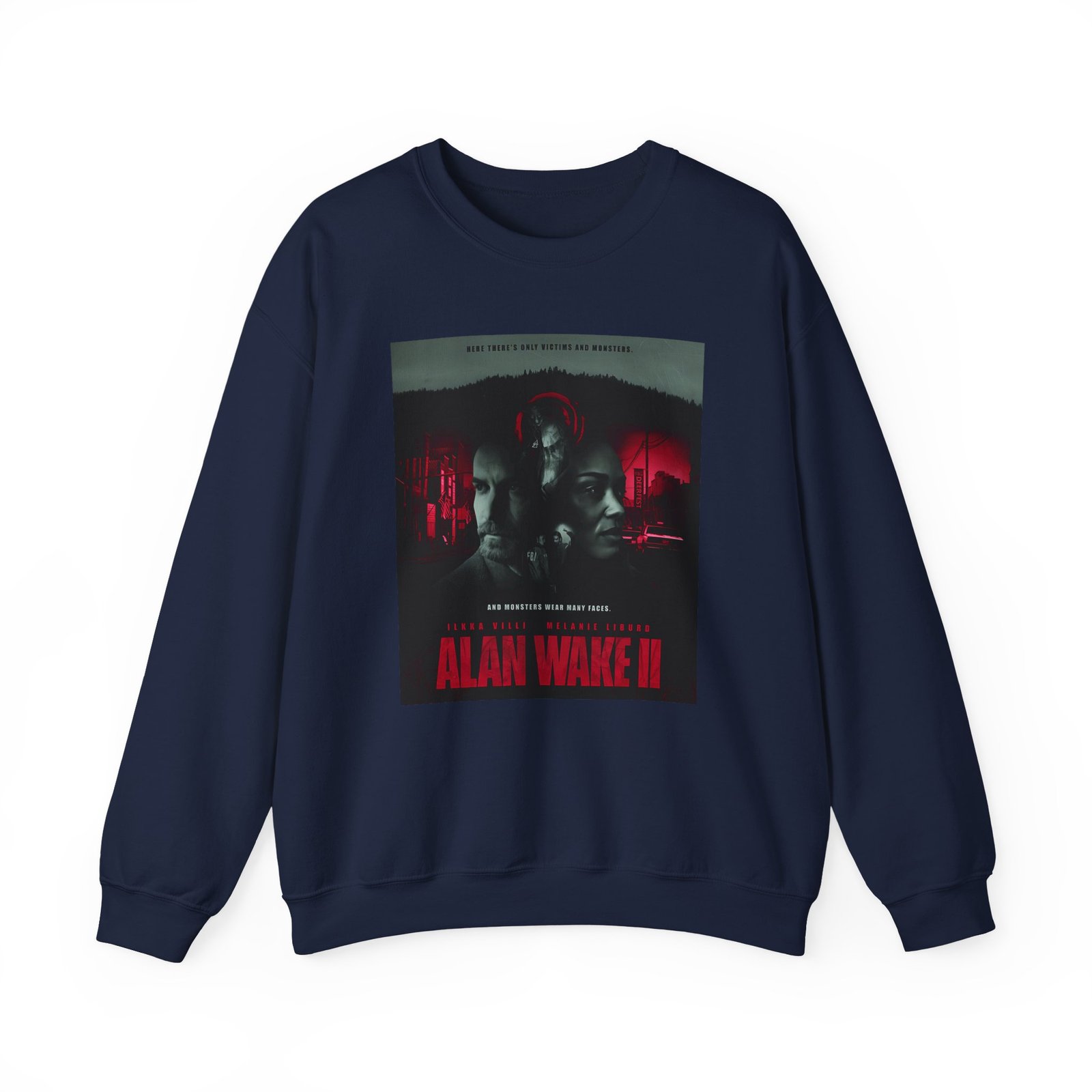 Alan Wake Poster Unisex Heavy Blend™ Crewneck Sweatshirt - Image 13