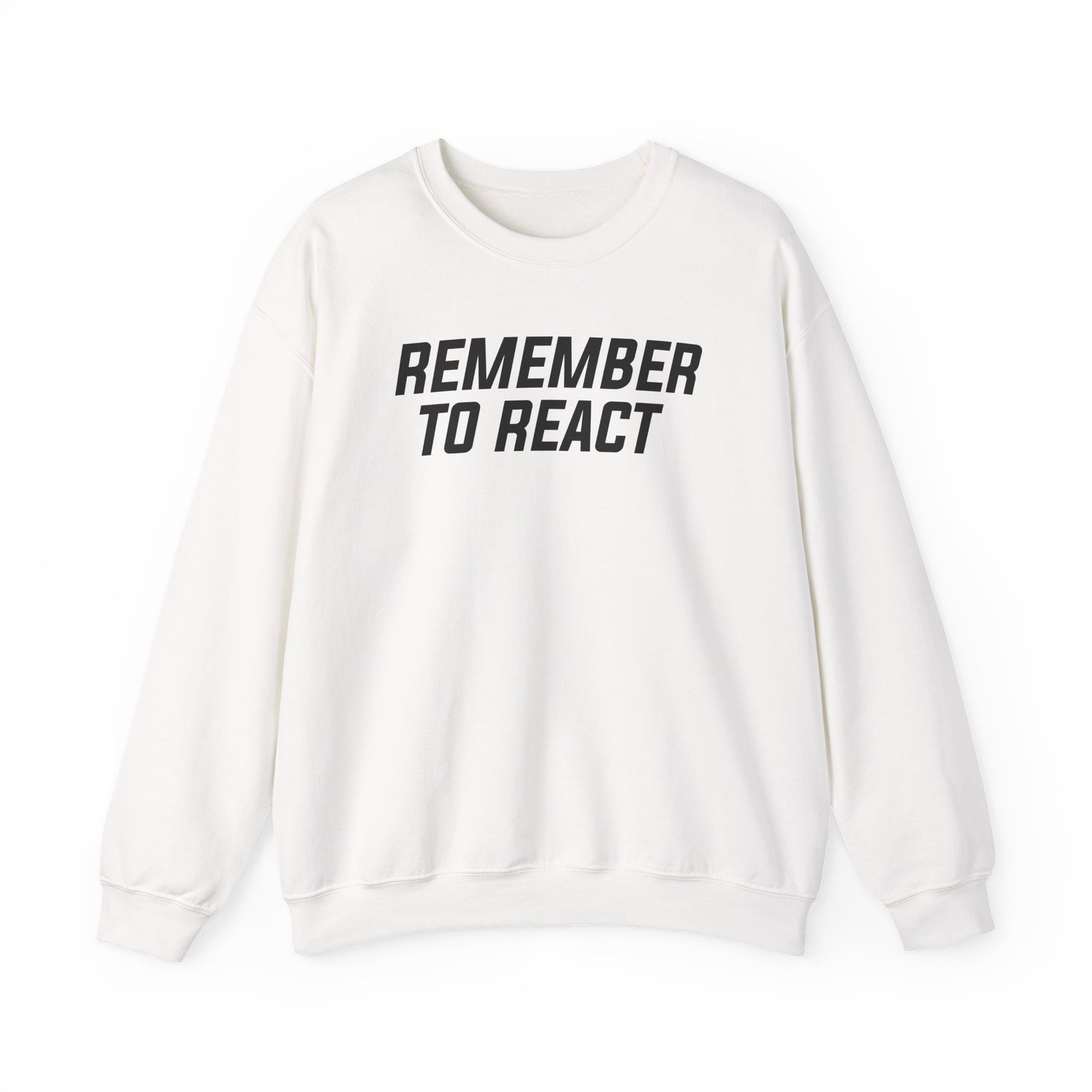 Jenny Holzer Remember to React Unisex Heavy Blend™ Crewneck Sweatshirt - Image 3