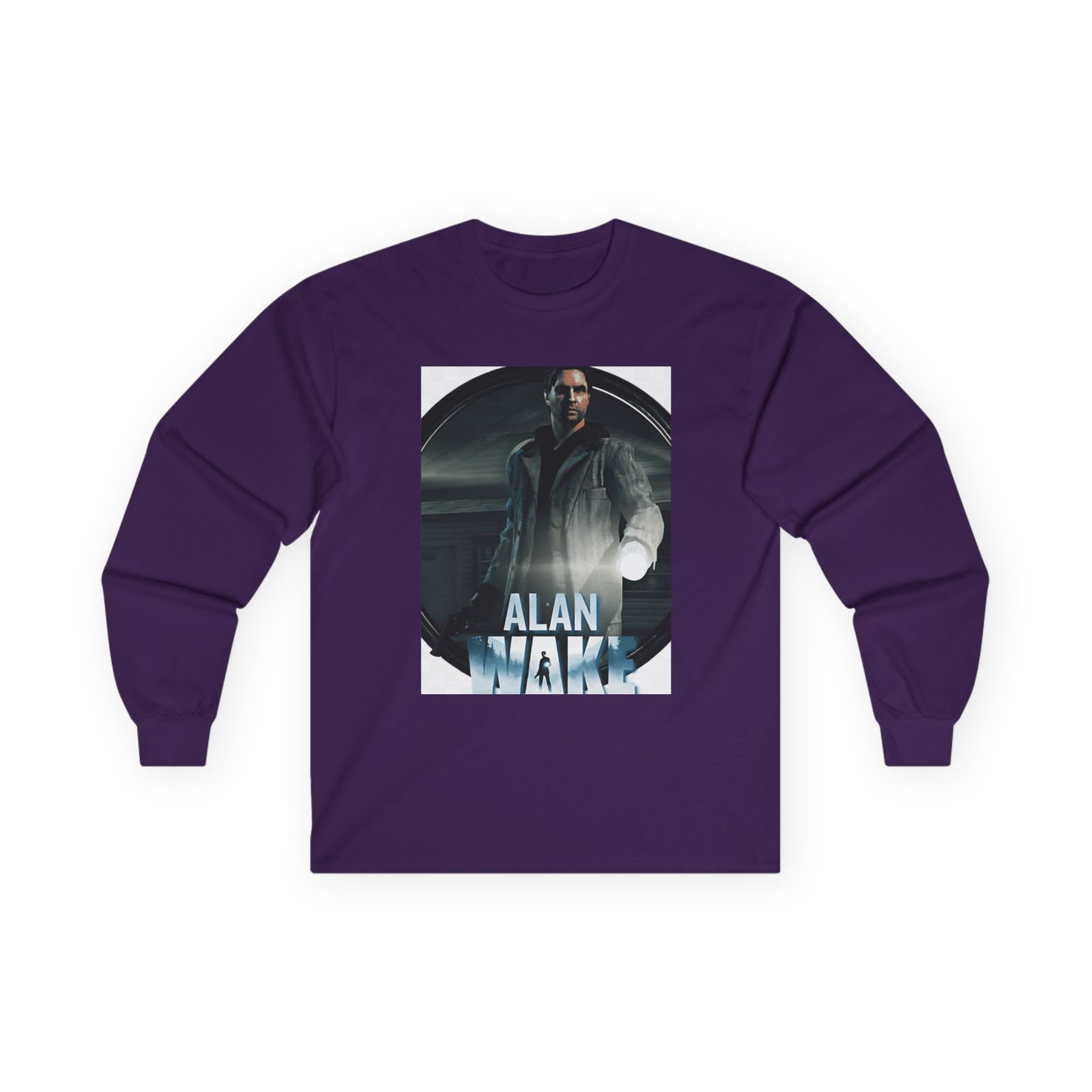 Alan Wake White Unisex Ultra Cotton Long Sleeve Tee - Image 19
