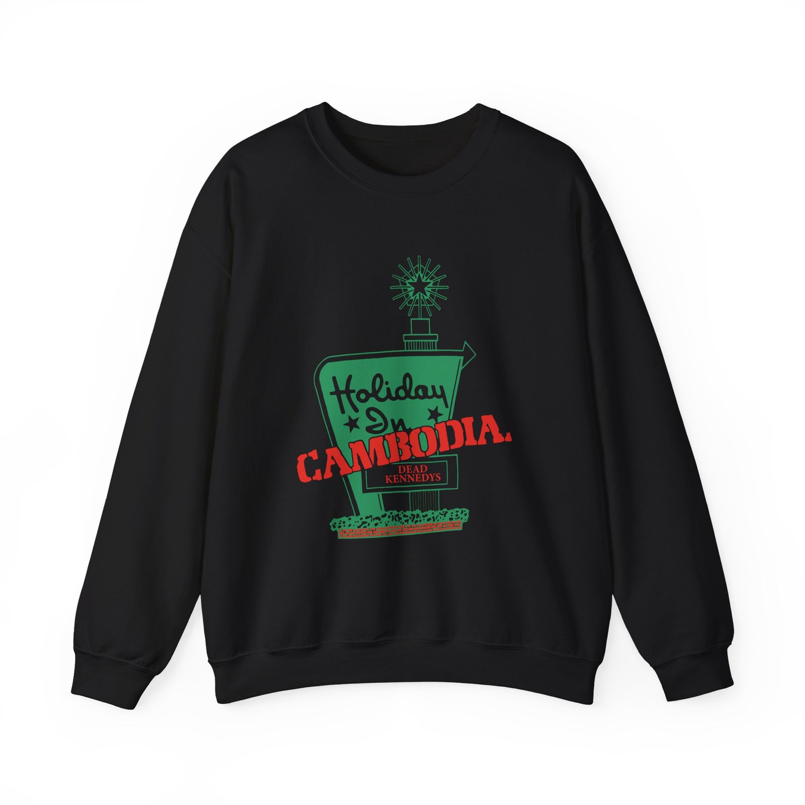 Dead Kennedys Holiday In Cambodia Banana Unisex Heavy Blend™ Crewneck Sweatshirt - Image 3