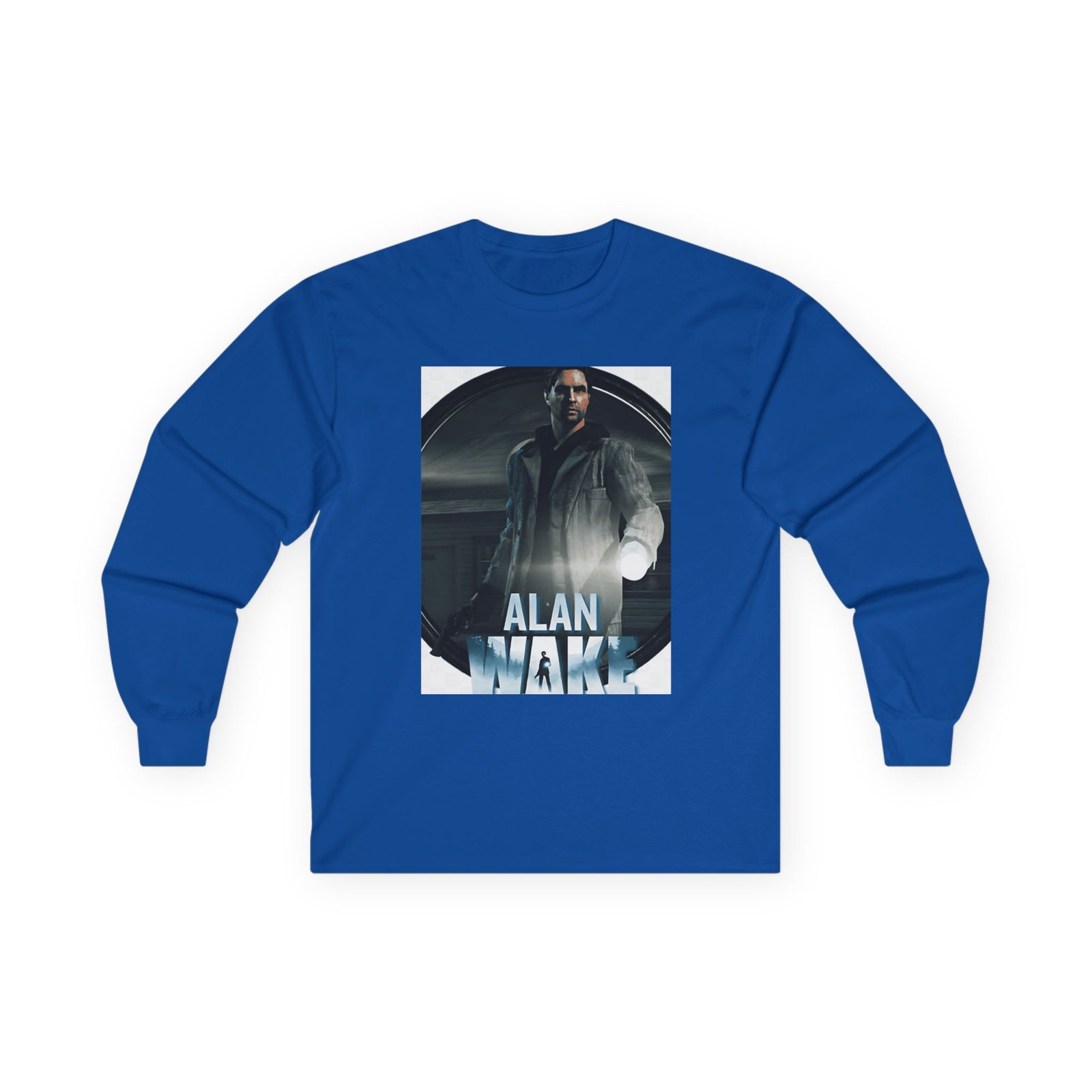 Alan Wake White Unisex Ultra Cotton Long Sleeve Tee - Image 15