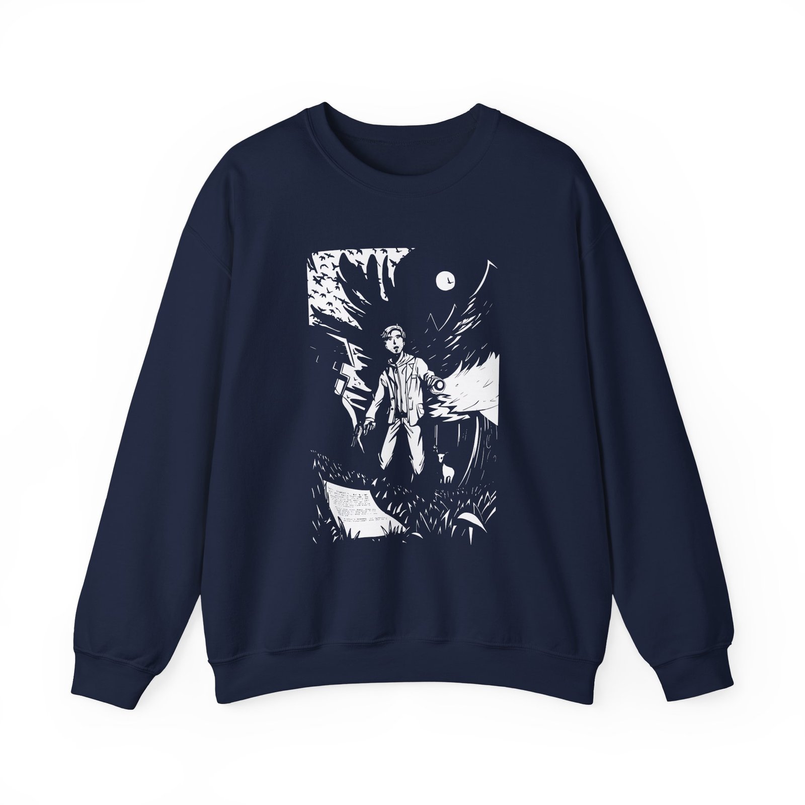 Alan Wake Unisex Heavy Blend™ Crewneck Sweatshirt - Image 9