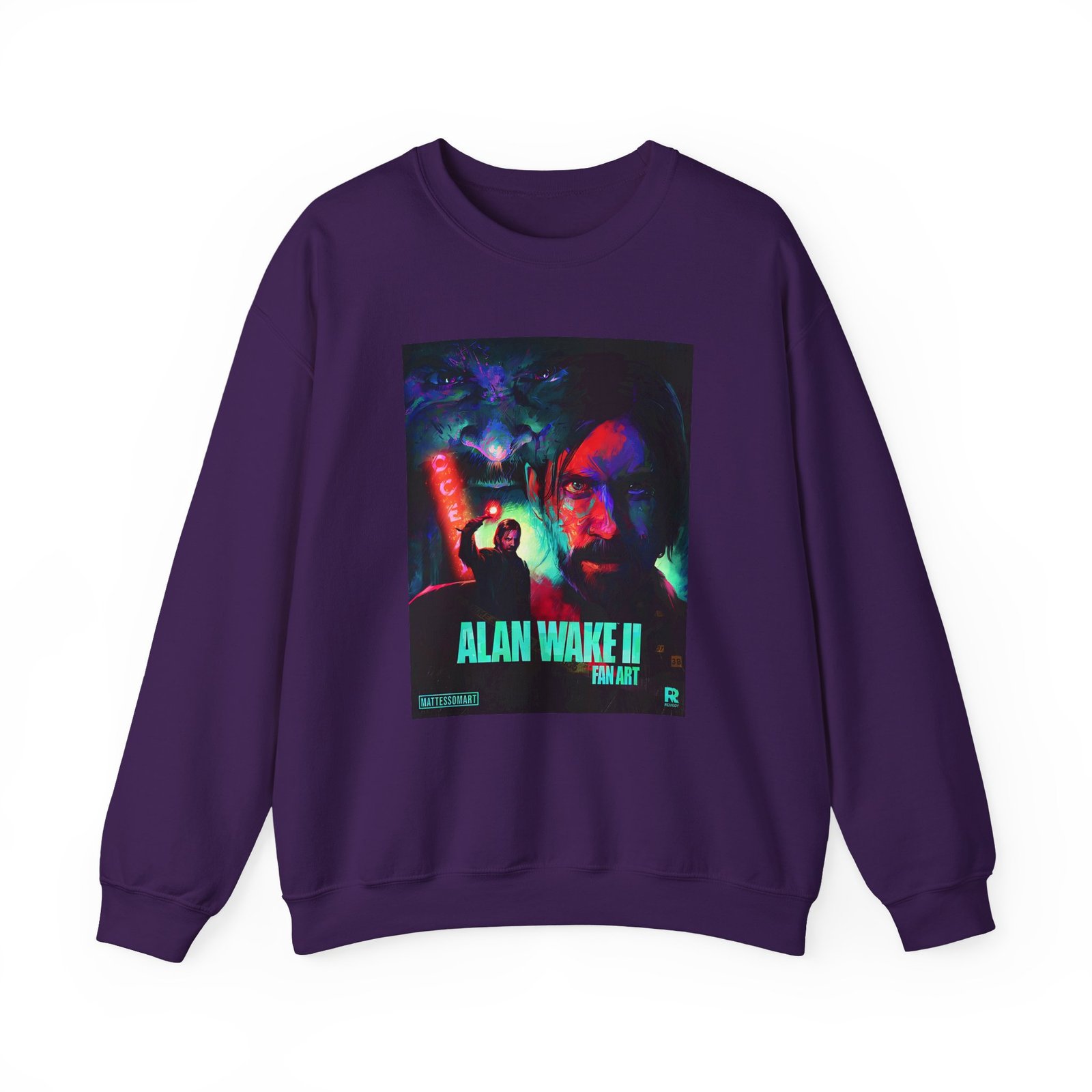 Alan Wake Fan Art Unisex Heavy Blend™ Crewneck Sweatshirt - Image 19