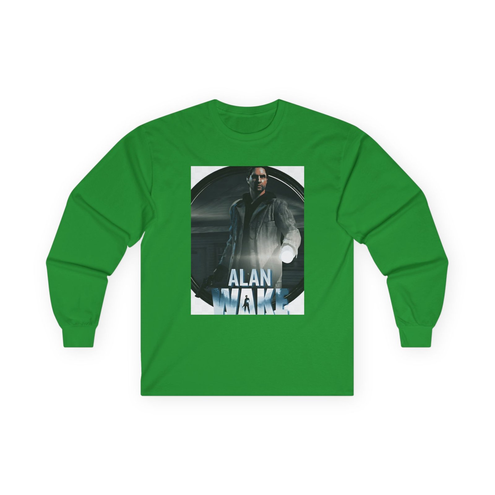 Alan Wake White Unisex Ultra Cotton Long Sleeve Tee - Image 9