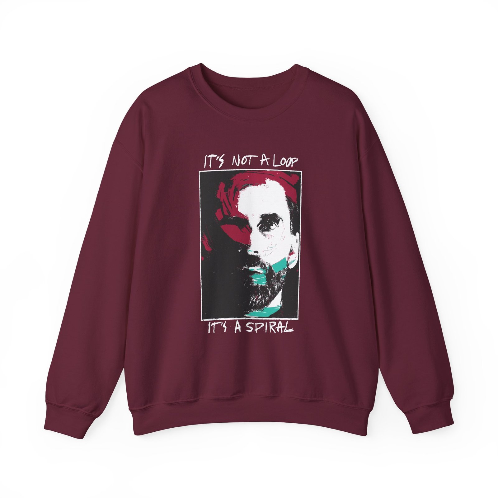 Alan Wake It's Not a Loop It's a Spiral Unisex Heavy Blend™ Crewneck Sweatshirt - Image 3