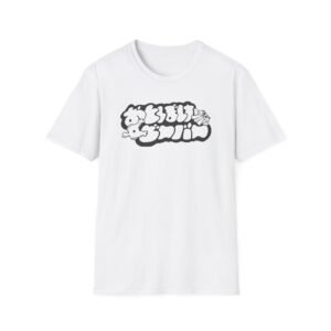 Otoboke Beaver Shimmer Print Logo Unisex Softstyle T-Shirt