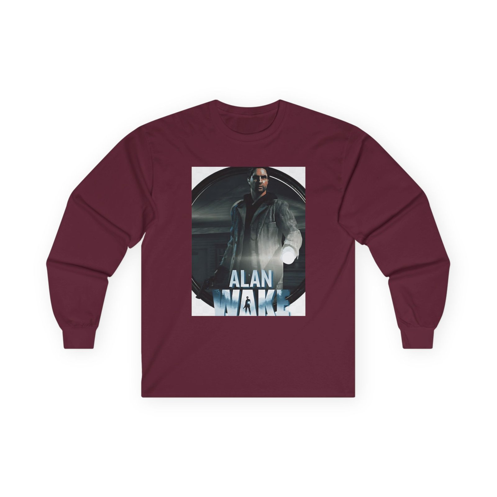 Alan Wake White Unisex Ultra Cotton Long Sleeve Tee - Image 3