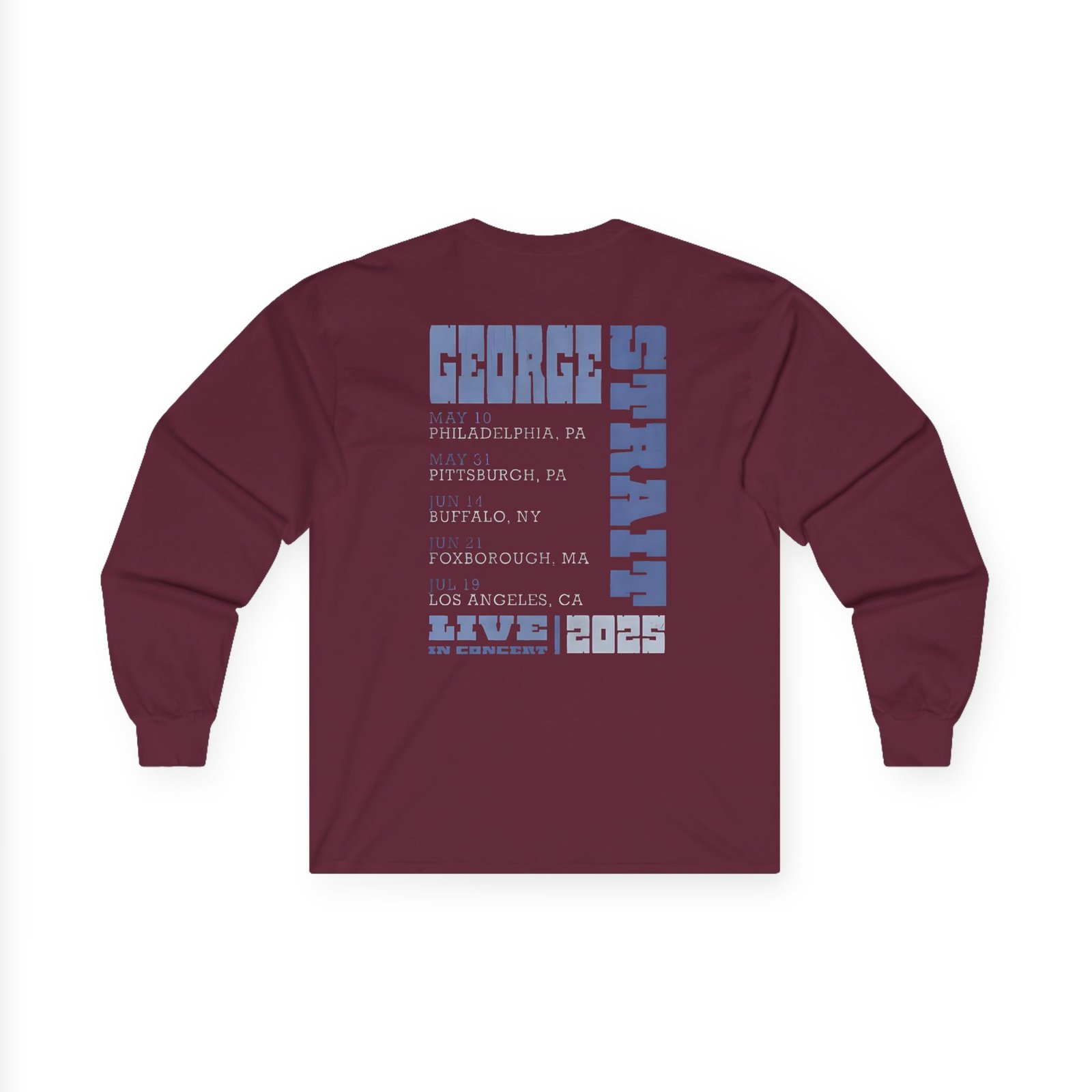 George Strait Tour Unisex Ultra Cotton Long Sleeve Tee - Image 4