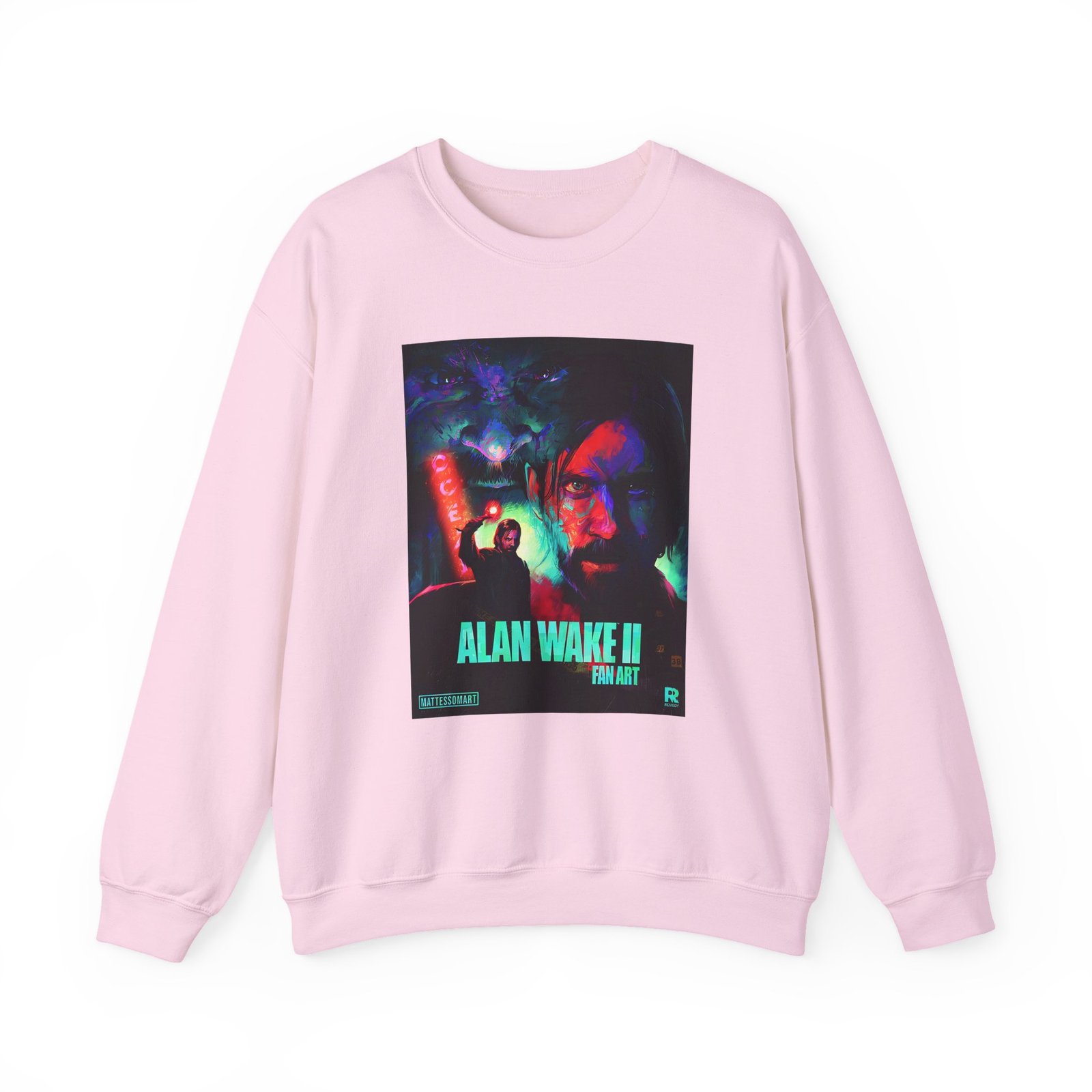 Alan Wake Fan Art Unisex Heavy Blend™ Crewneck Sweatshirt - Image 21