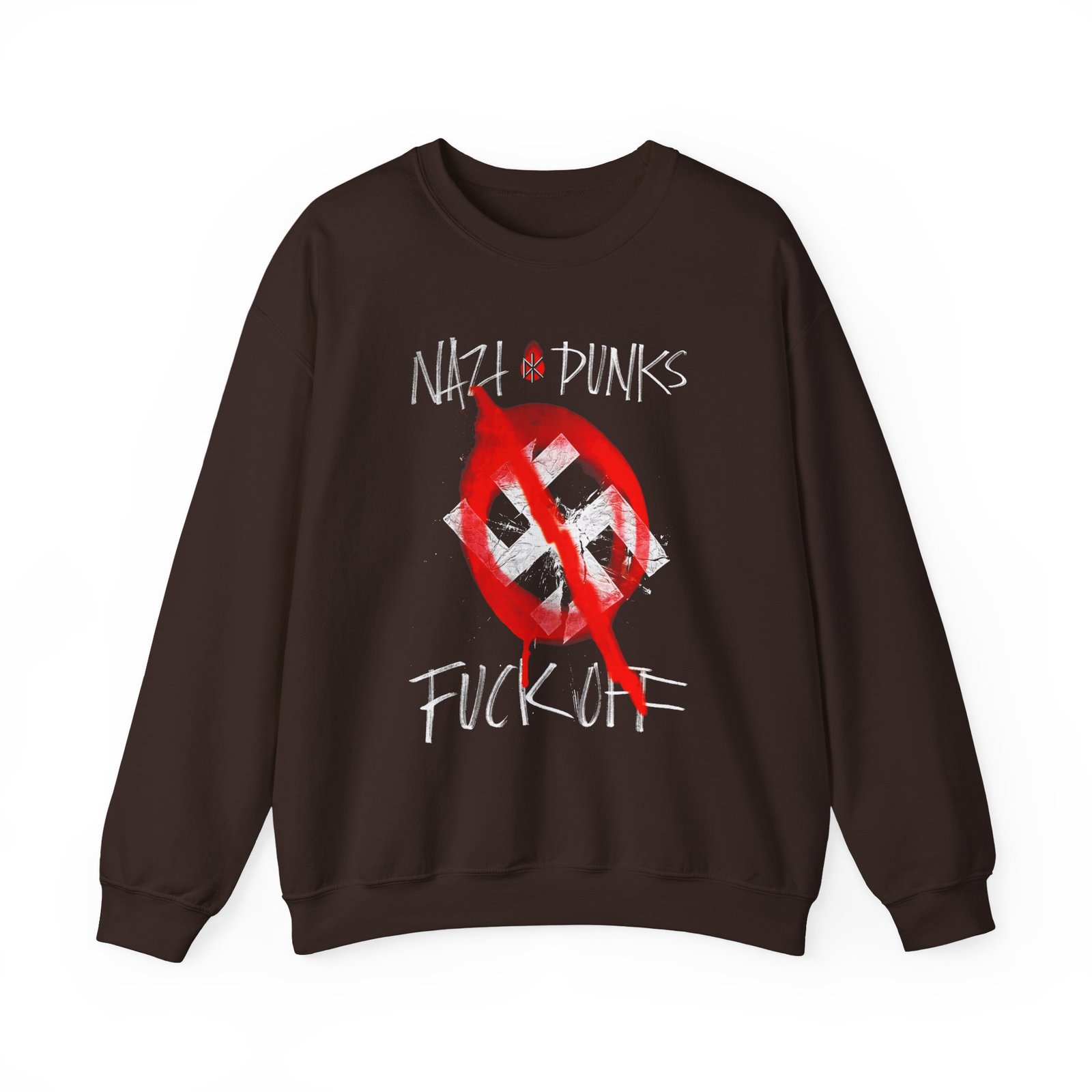 Dead Kennedys Nazi Punks Spray Paint Ladies Unisex Heavy Blend™ Crewneck Sweatshirt - Image 3