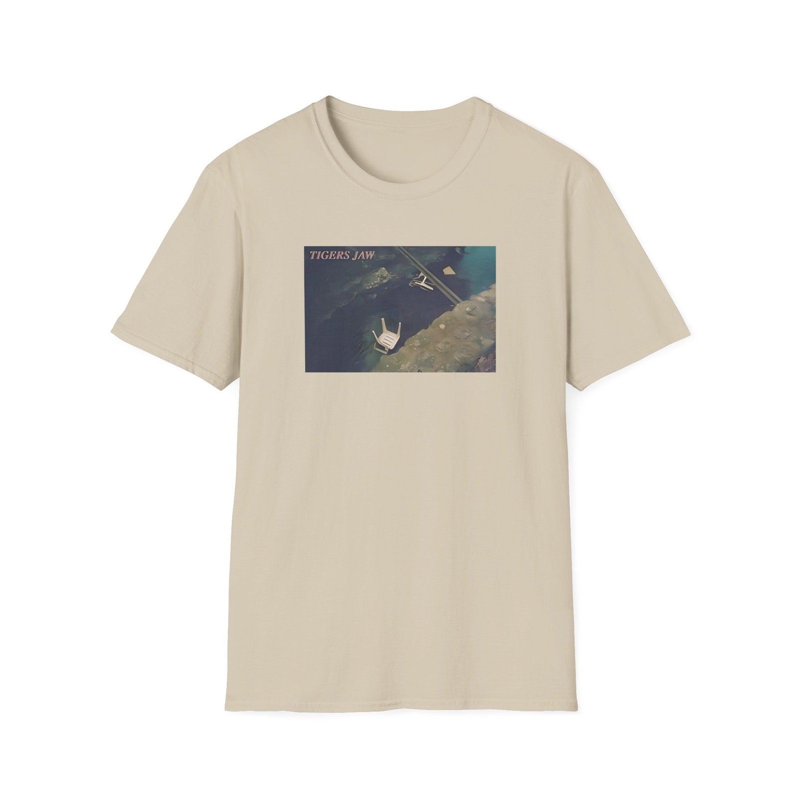 Tigers Jaw Chairs in Water Unisex Softstyle T-Shirt - Image 3