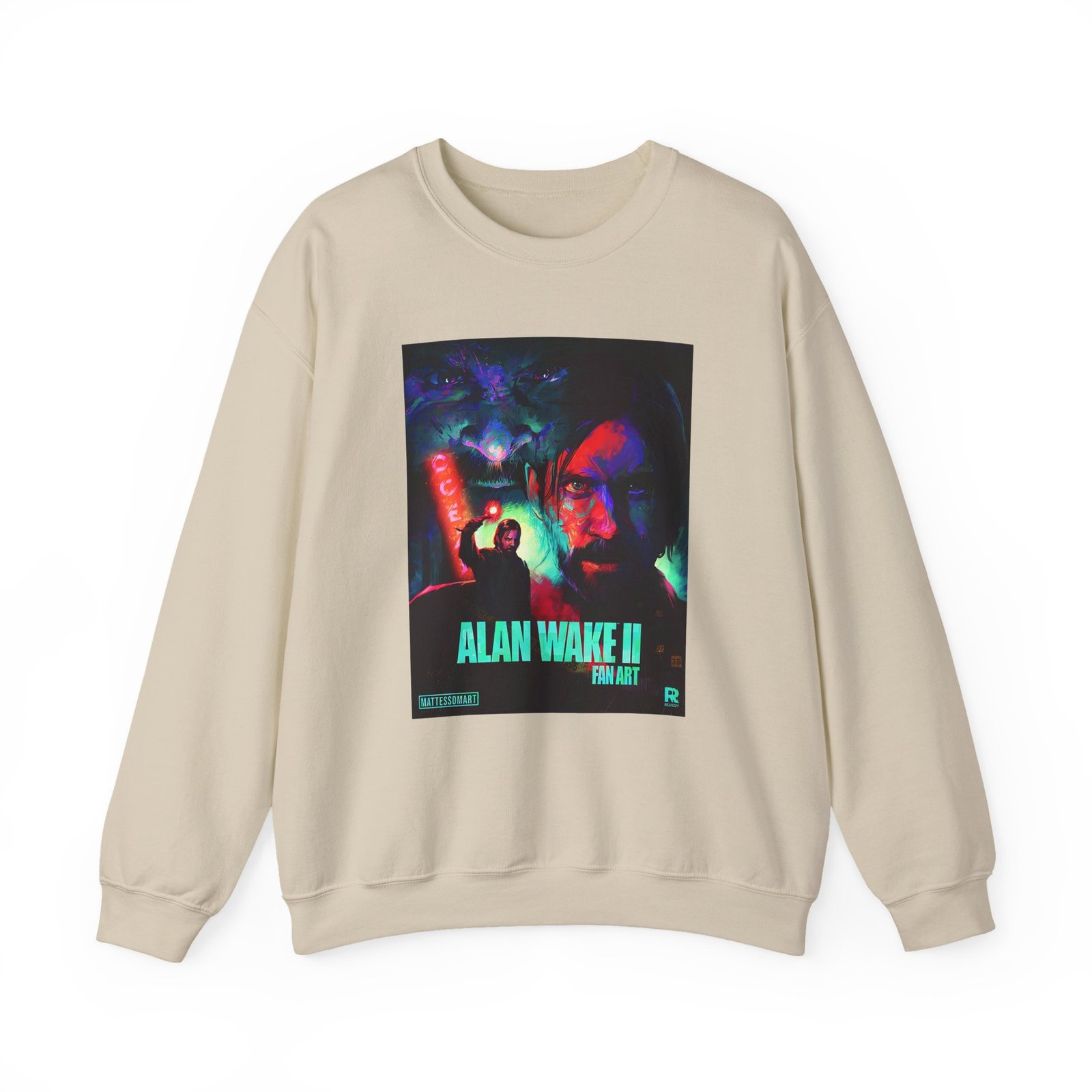 Alan Wake Fan Art Unisex Heavy Blend™ Crewneck Sweatshirt - Image 5