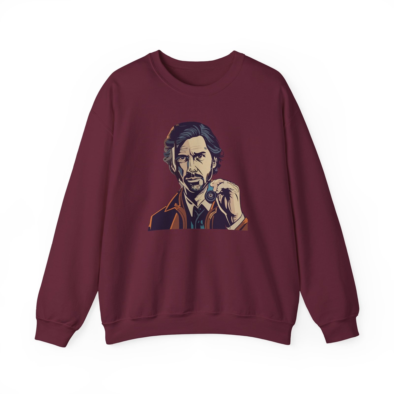 Alan Wake Cosmic Unisex Heavy Blend™ Crewneck Sweatshirt - Image 7