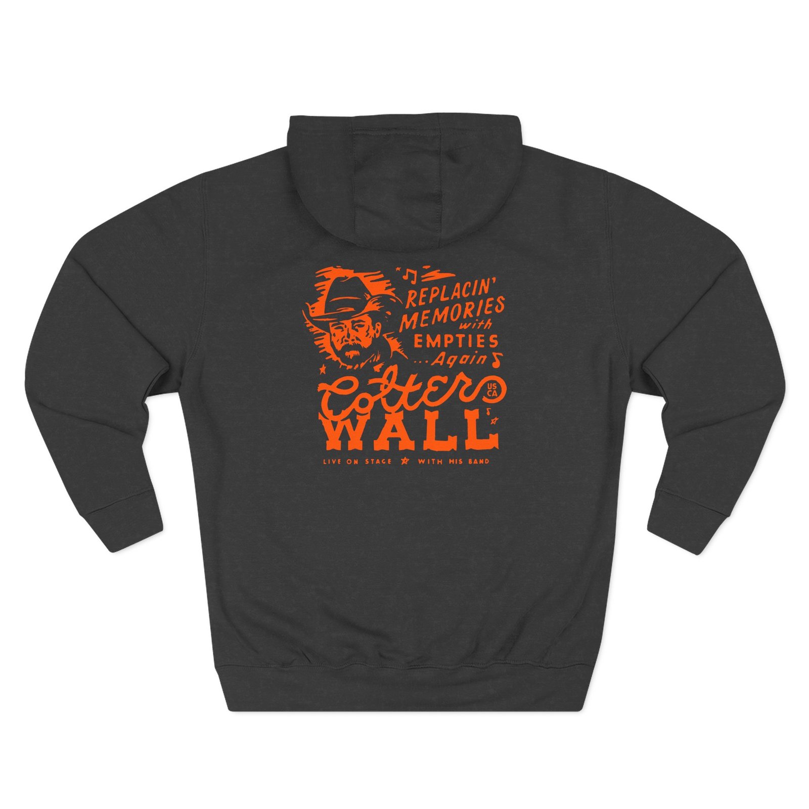 Colter Wall Memories and Empties Pocket Three-Panel Fleece Hoodie - Image 4