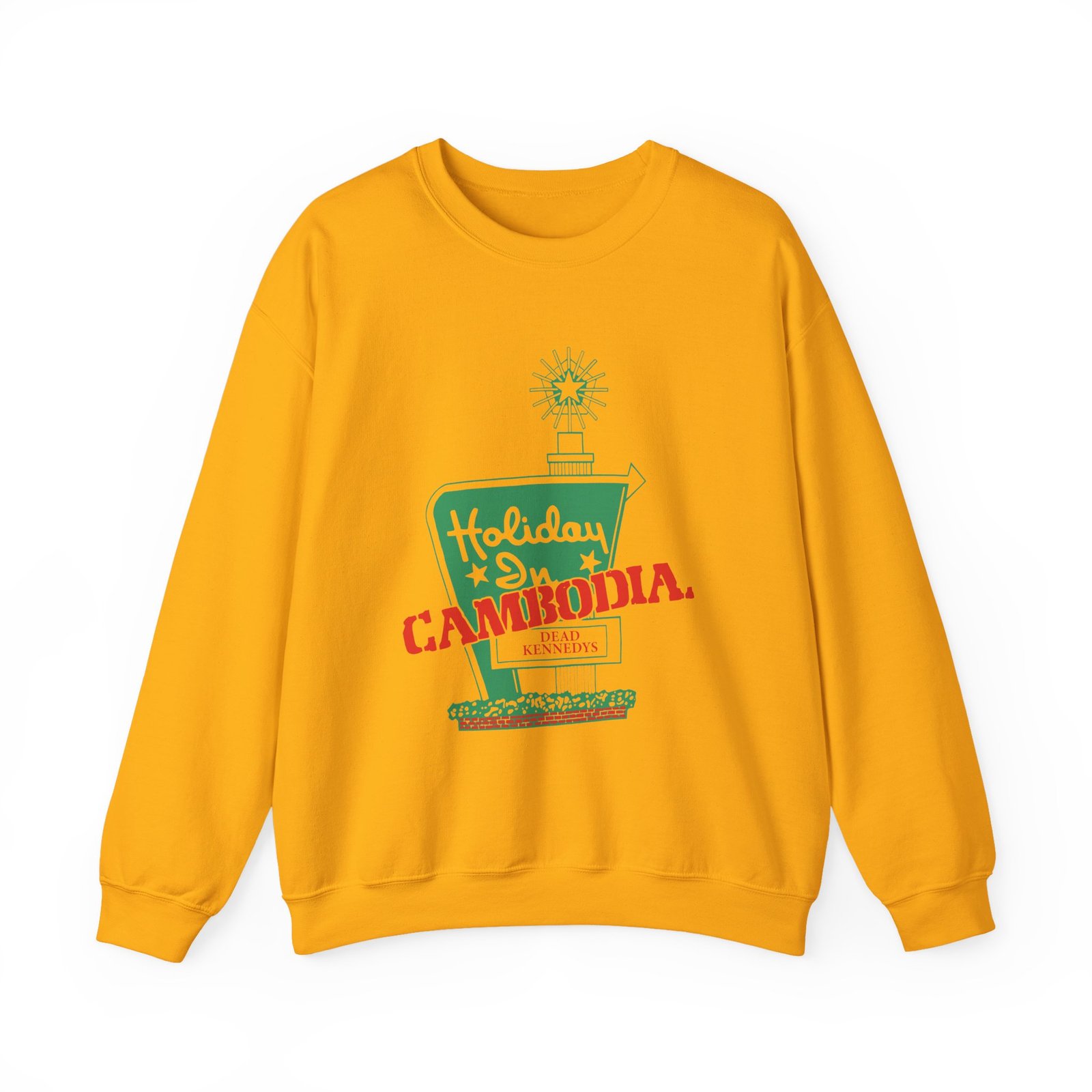 Dead Kennedys Holiday In Cambodia Banana Unisex Heavy Blend™ Crewneck Sweatshirt