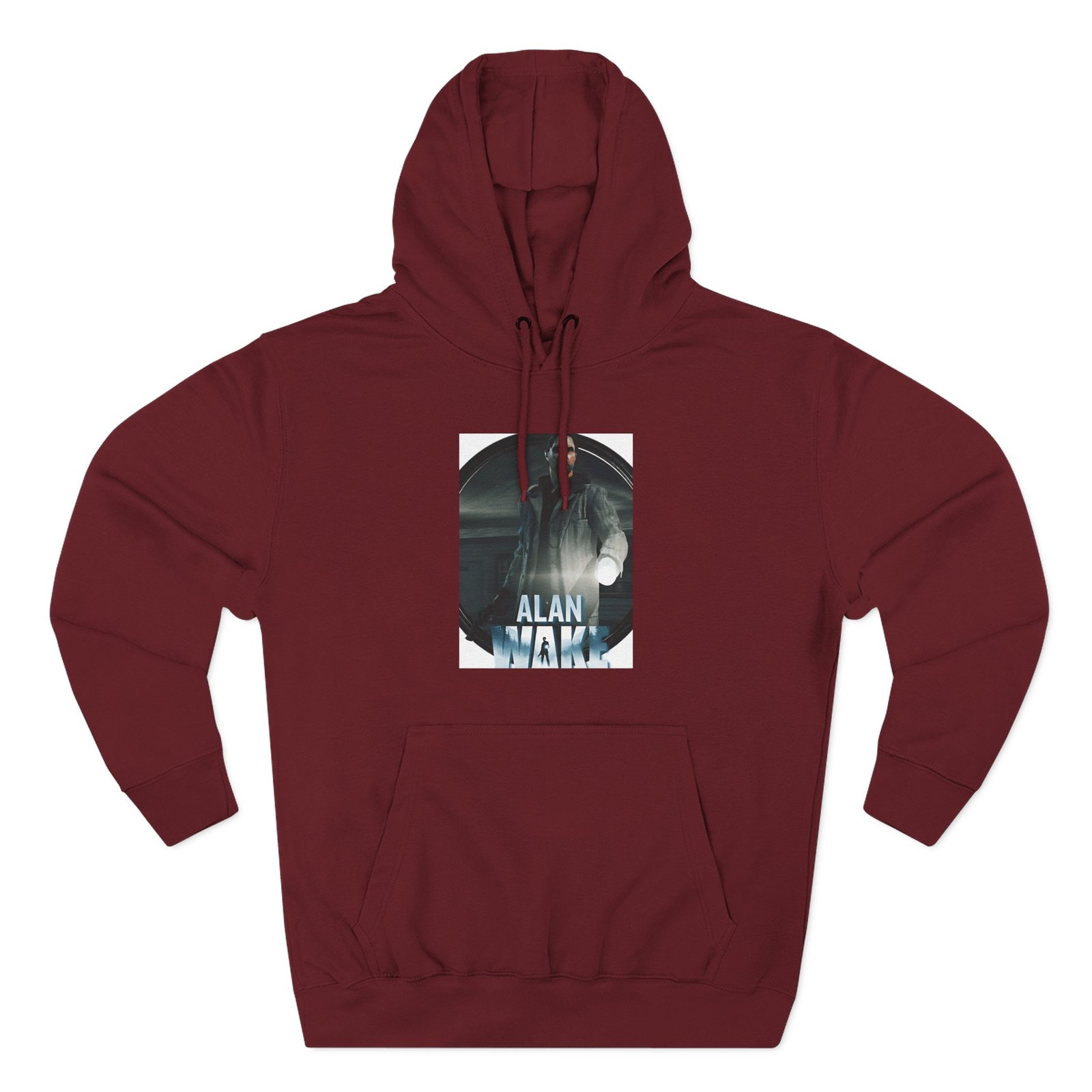 Alan Wake White Three-Panel Fleece Hoodie - Image 17
