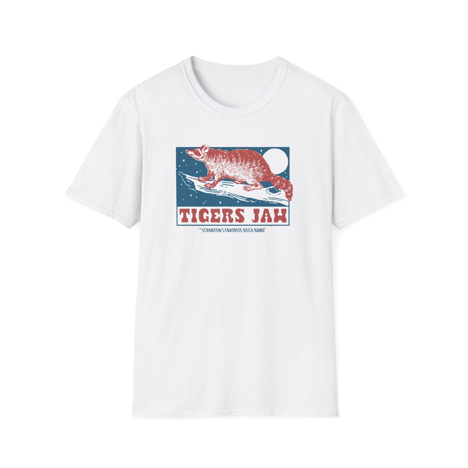 Tigers Jaw Raccoon Unisex Softstyle T-Shirt