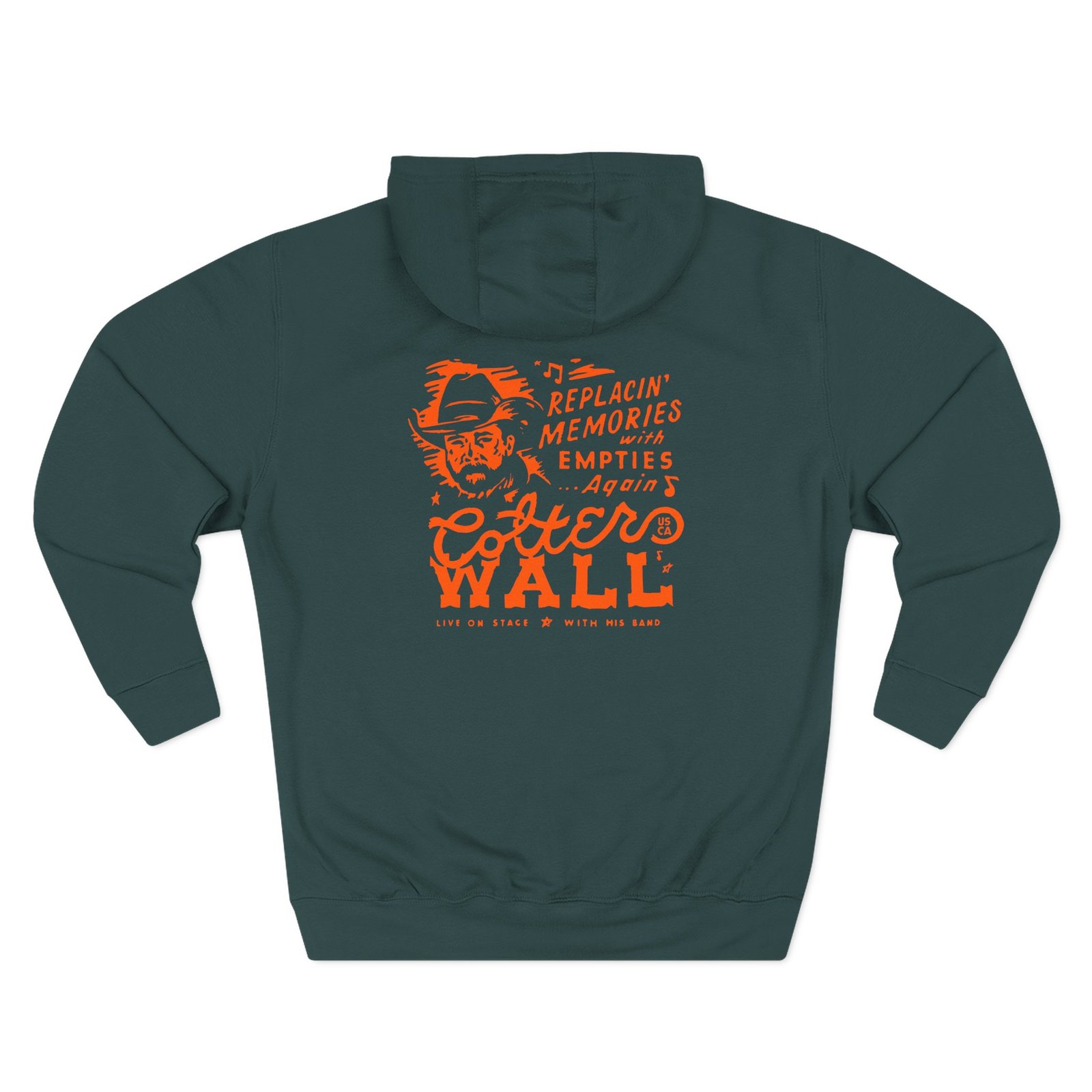 Colter Wall Memories and Empties Pocket Three-Panel Fleece Hoodie - Image 6