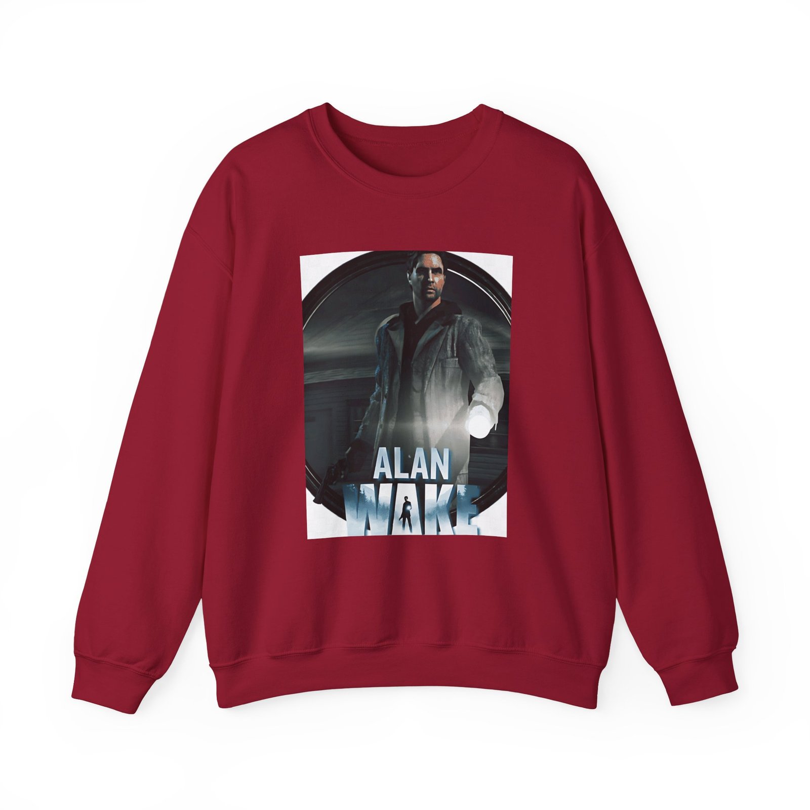 Alan Wake White Unisex Heavy Blend™ Crewneck Sweatshirt - Image 27