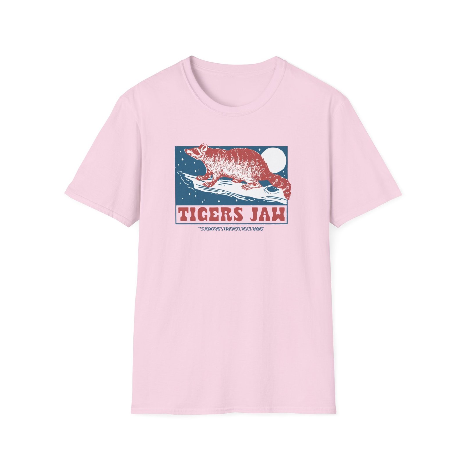 Tigers Jaw Raccoon Unisex Softstyle T-Shirt - Image 17