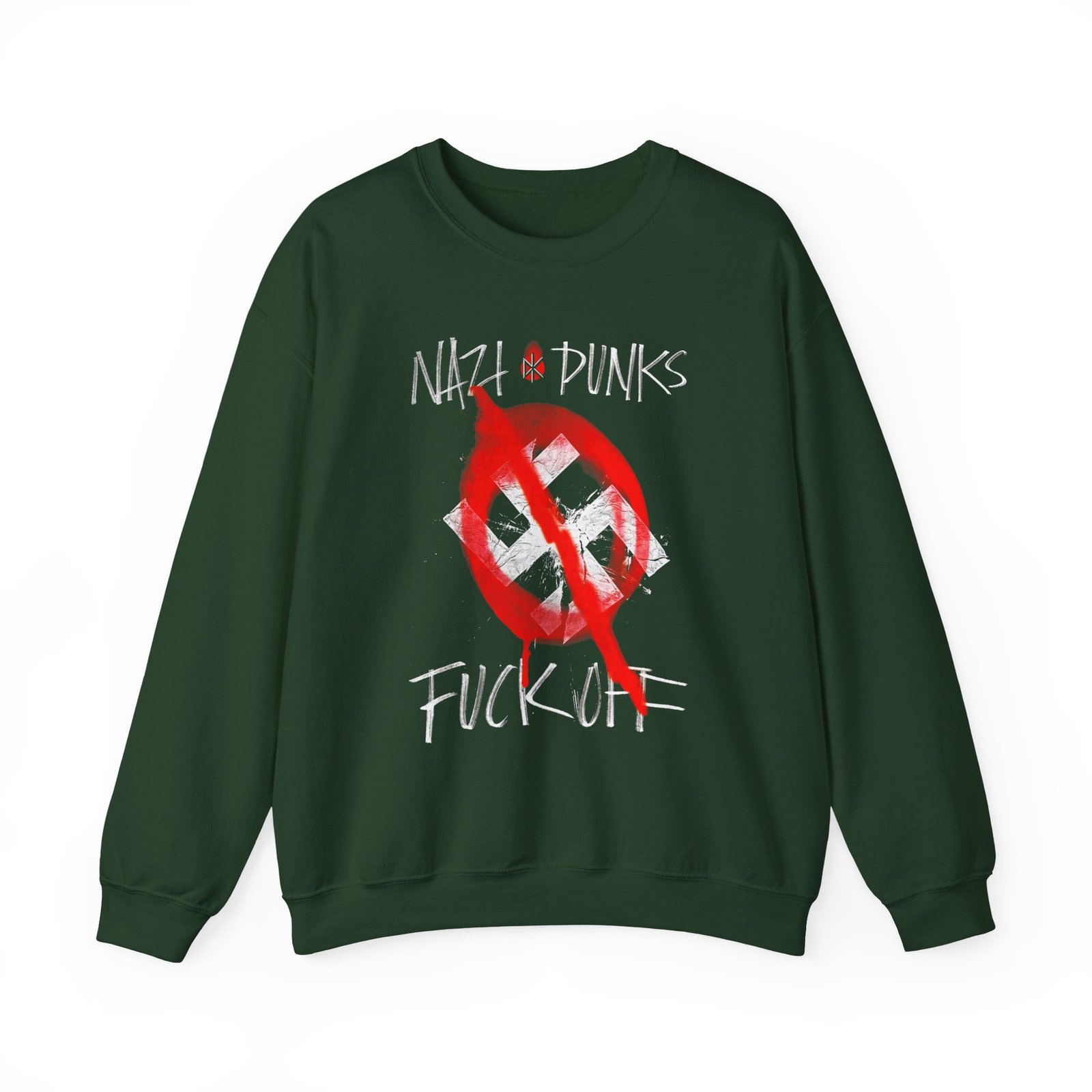 Dead Kennedys Nazi Punks Spray Paint Ladies Unisex Heavy Blend™ Crewneck Sweatshirt - Image 5