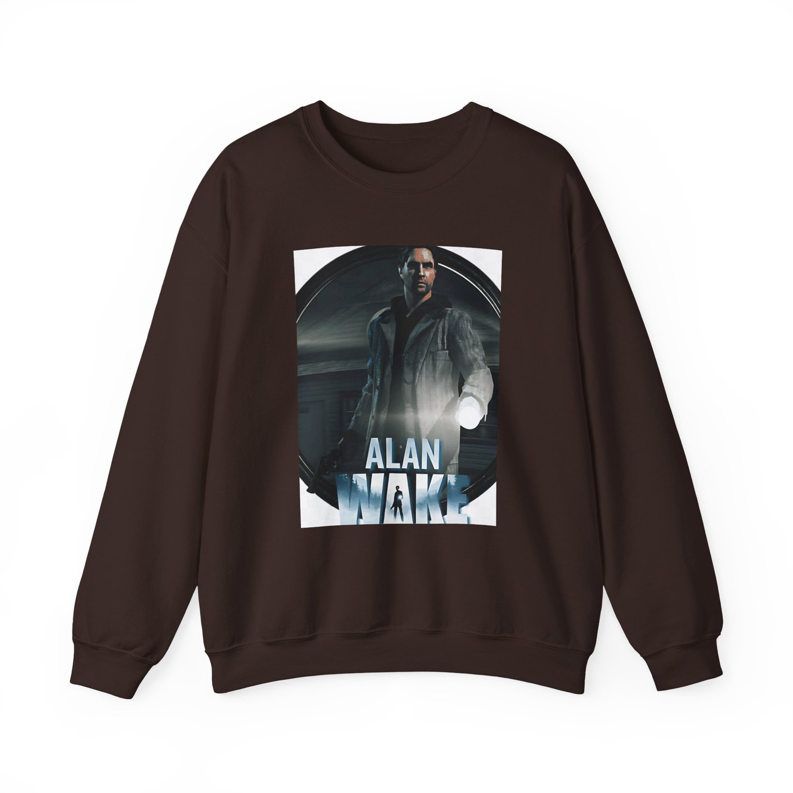 Alan Wake White Unisex Heavy Blend™ Crewneck Sweatshirt - Image 5