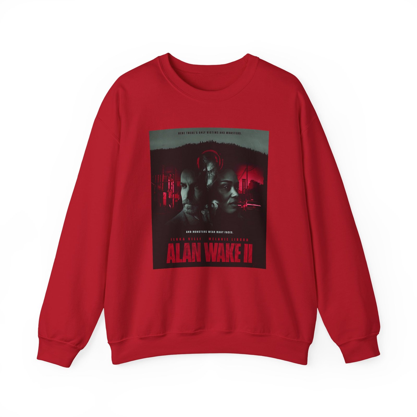 Alan Wake Poster Unisex Heavy Blend™ Crewneck Sweatshirt - Image 19