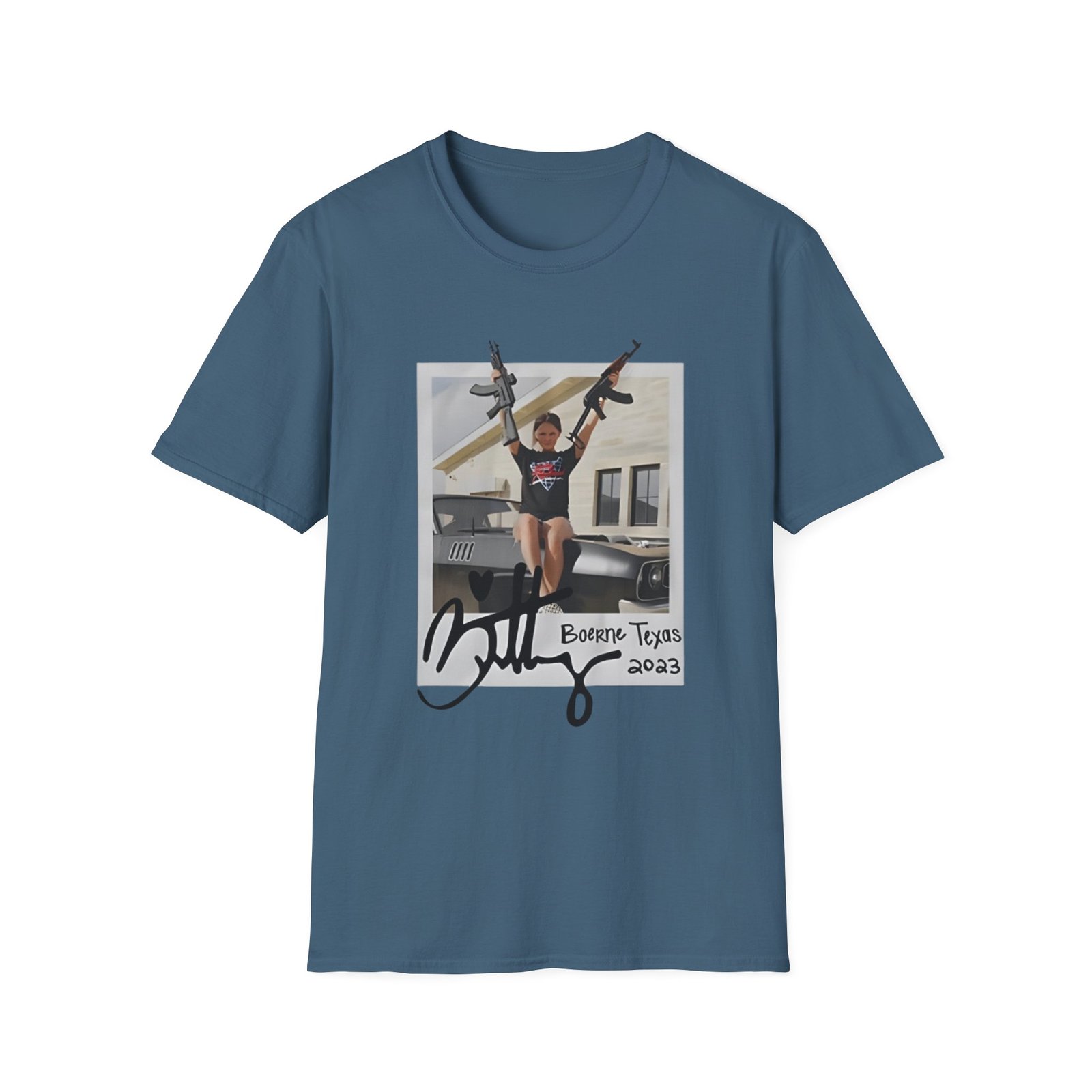 Roman Atwood Brittney in Texas Unisex Softstyle T-Shirt - Image 11