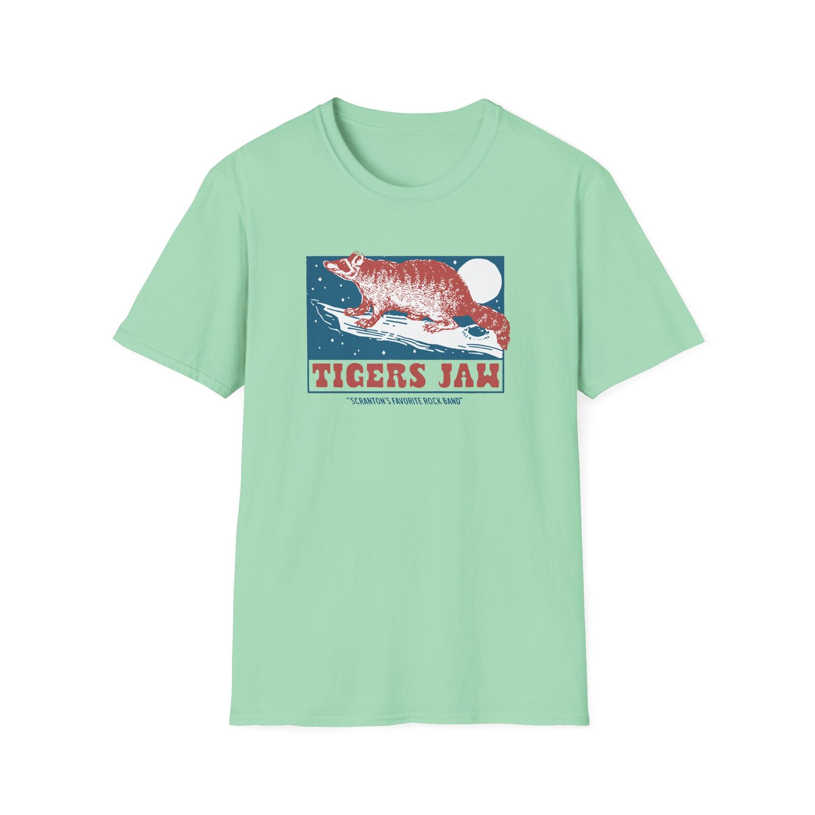 Tigers Jaw Raccoon Unisex Softstyle T-Shirt - Image 13